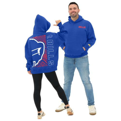 Zubaz NFL   90s Drop Shoulder Hoodie -MVP, BUFFALO BILLS