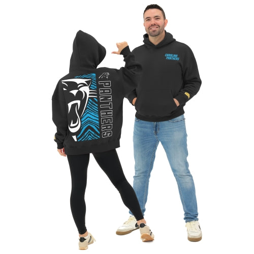 Zubaz NFL   90s Drop Shoulder Hoodie -MVP, CAROLINA PANTHERS