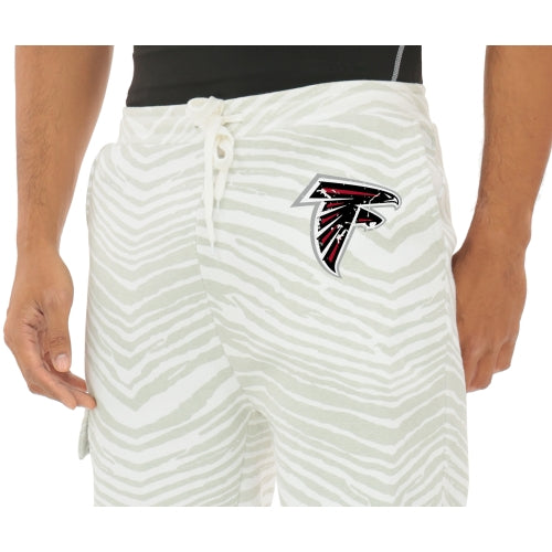 Zubaz NFL  UNISEX 90s Team Cargo Joggers - Zebra 2 Color, ATLANTA FALCONS