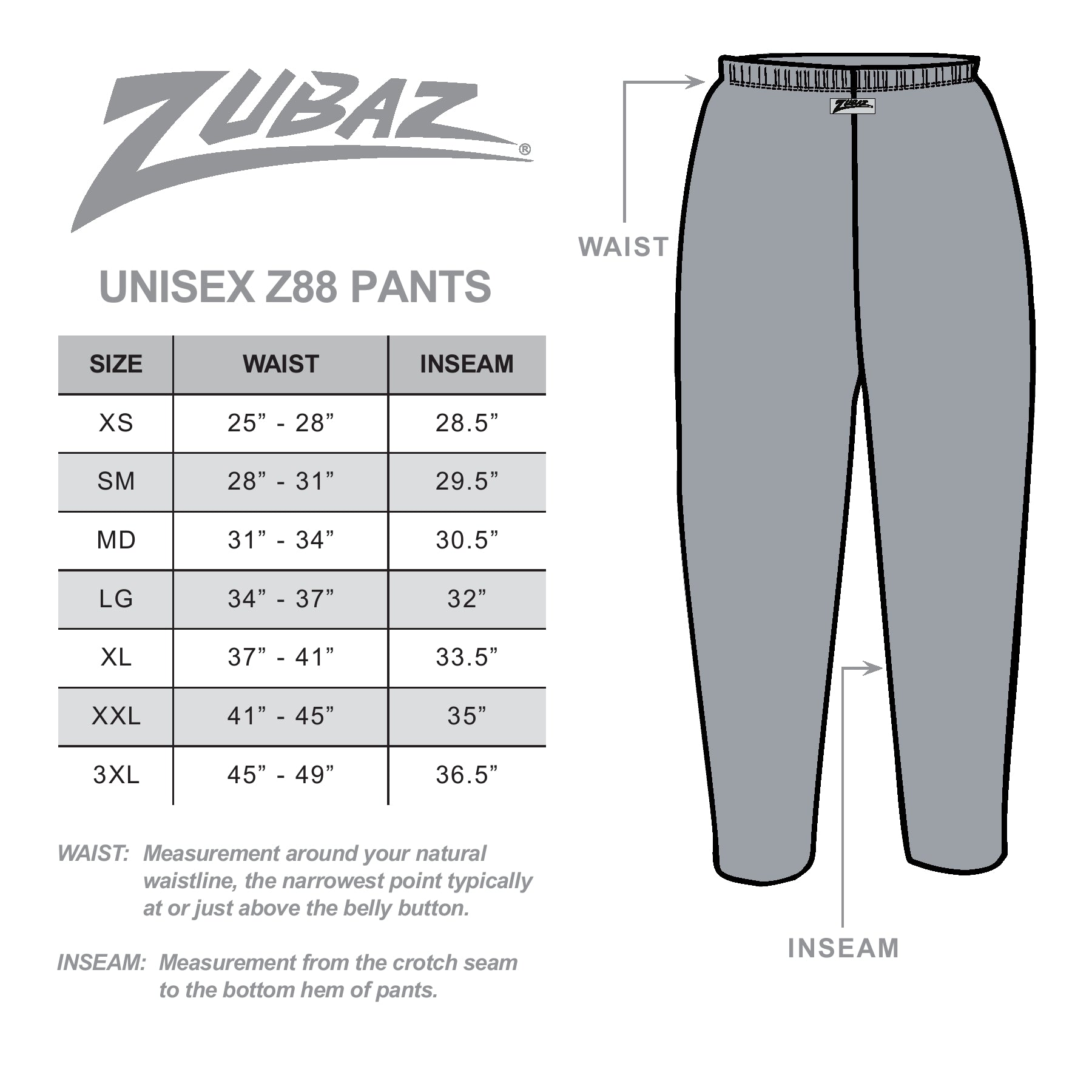 Zubaz Adult Unisex Z88 2 Color Zebra Pants, BLACK/WHITE
