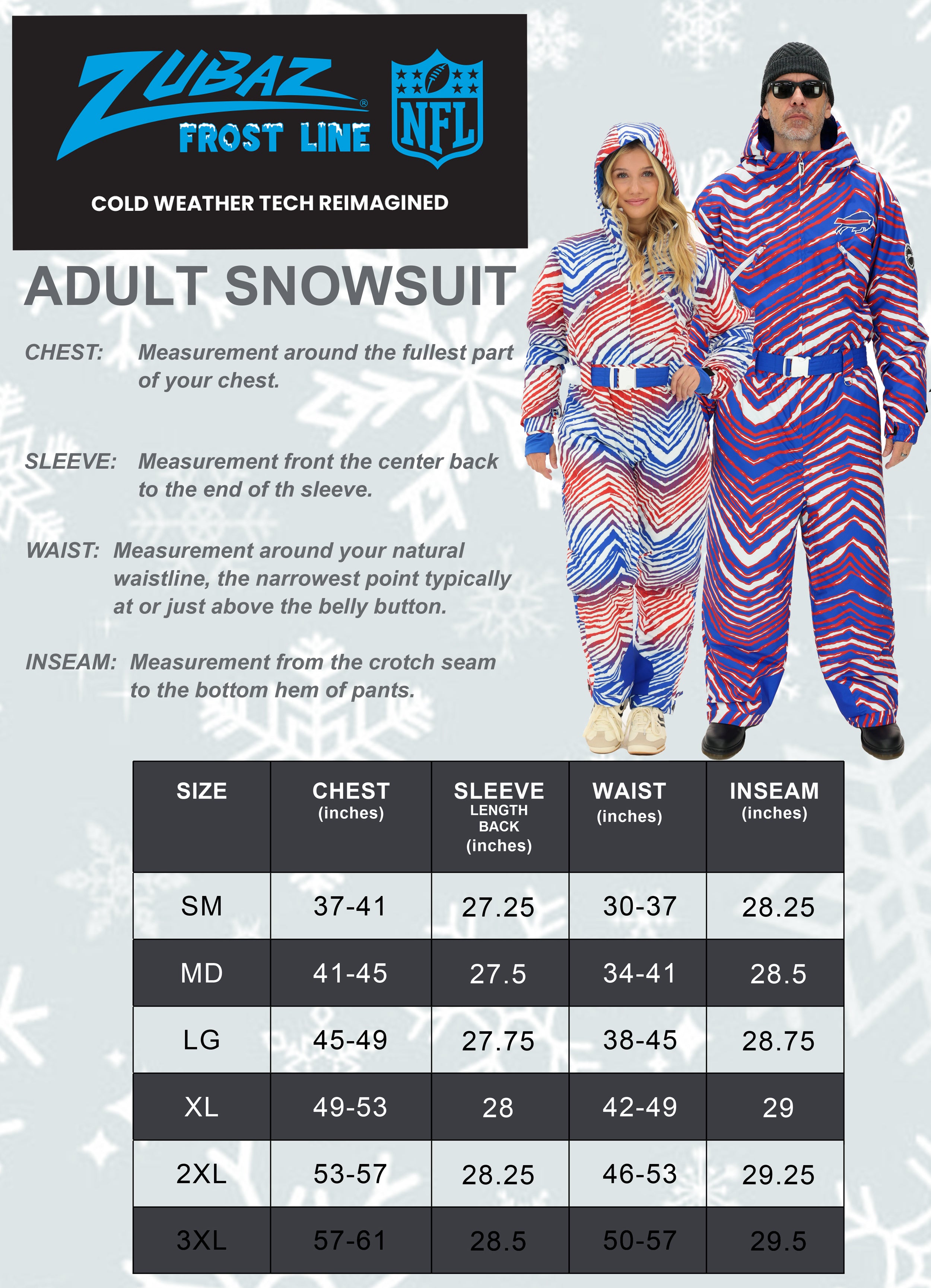 Zubaz NFL Adult Unisex Zebra Team Color Tundra Tux Snowsuit, Cleveland