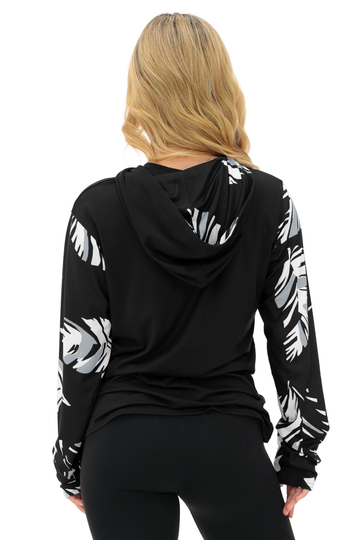 Zubaz NFL  WOMEN Casual Script Leaf Accent Lightweight Hoodie, LAS VEGAS RAIDERS