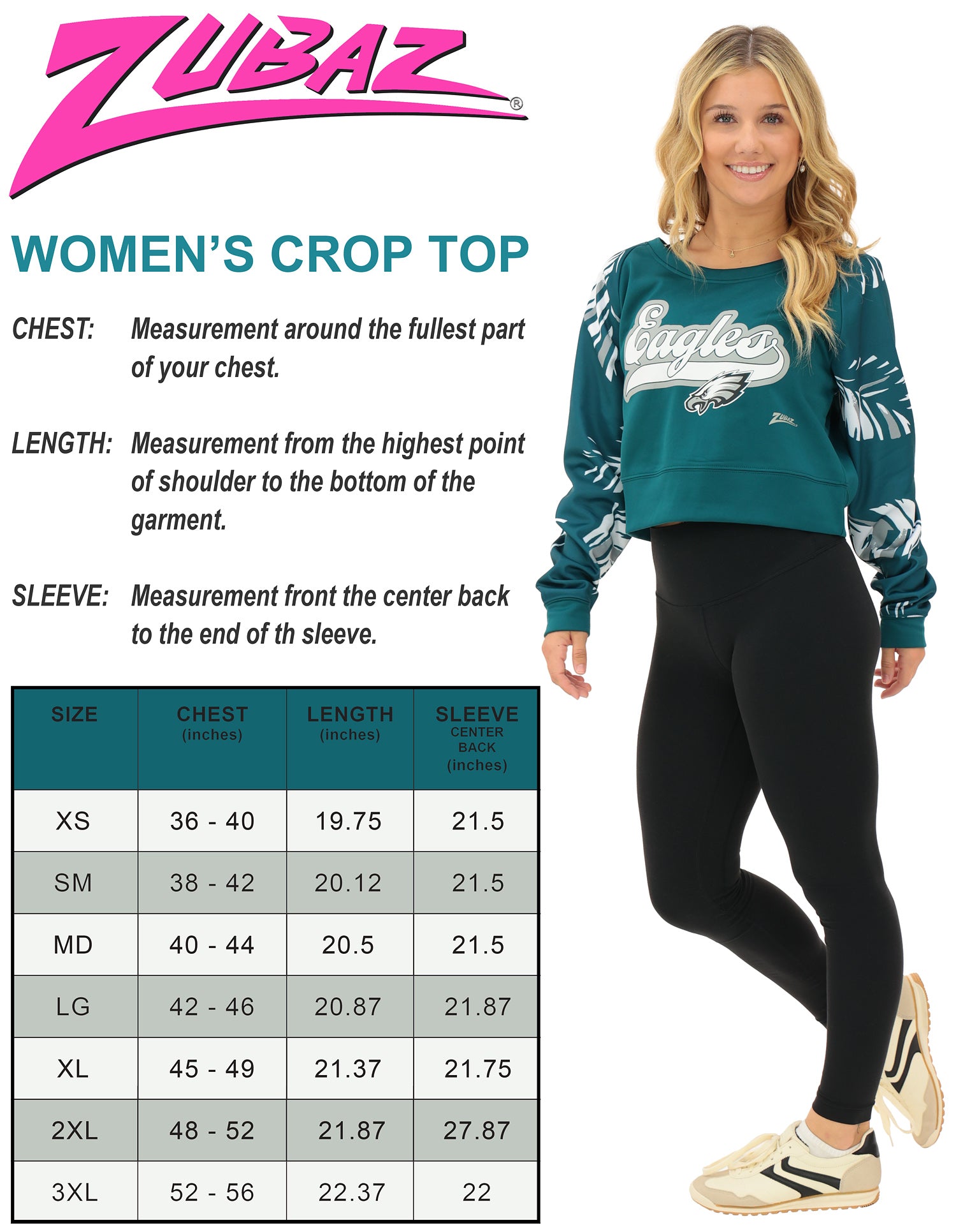 Zubaz NFL   Women's Script 3 Color Leaf Boatneck Raglan Crew, NEW YORK JETS