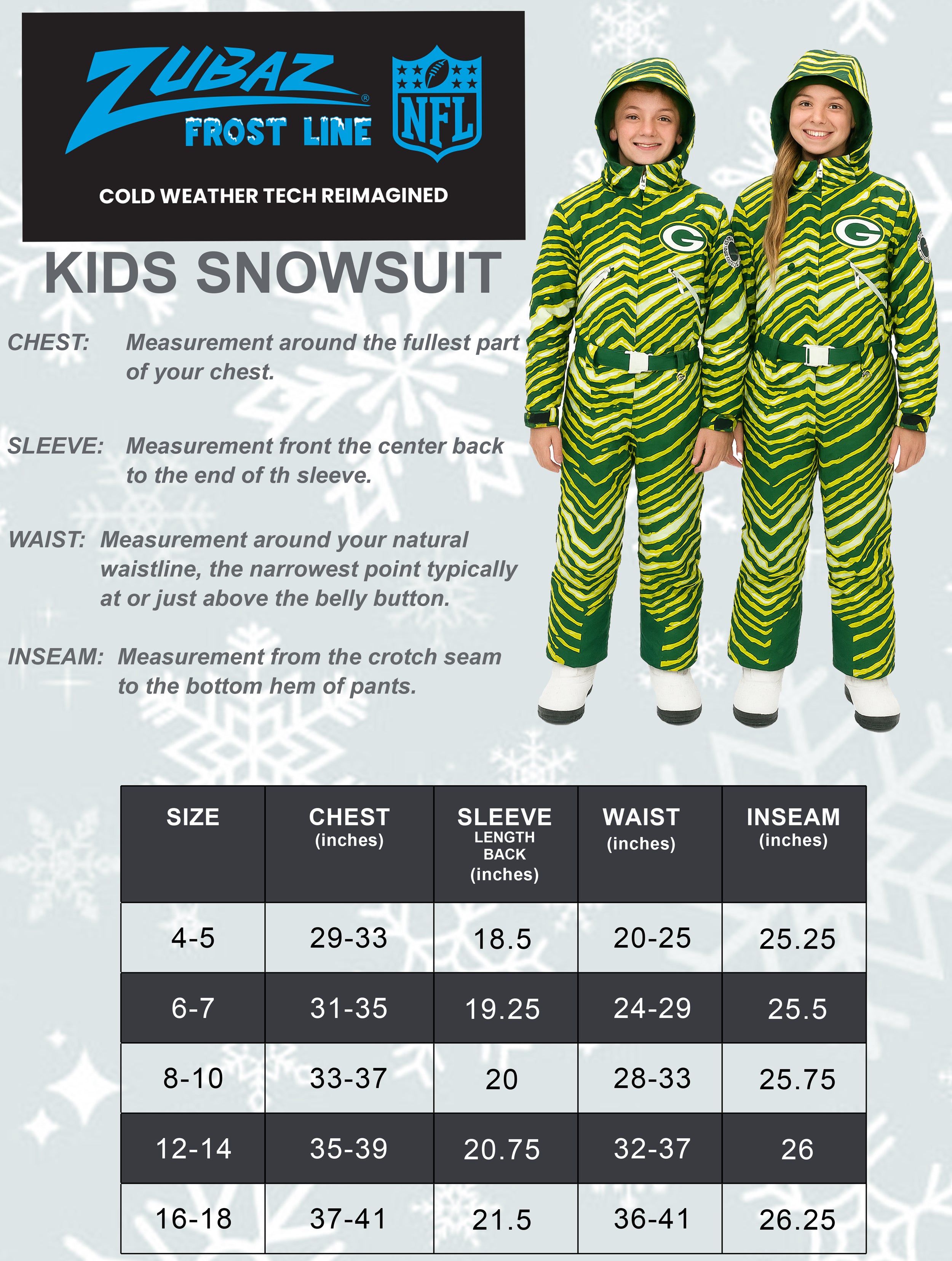 Zubaz NFL Kids Unisex Zebra Team Color Tundra Tux Snowsuit Jr, Buffalo