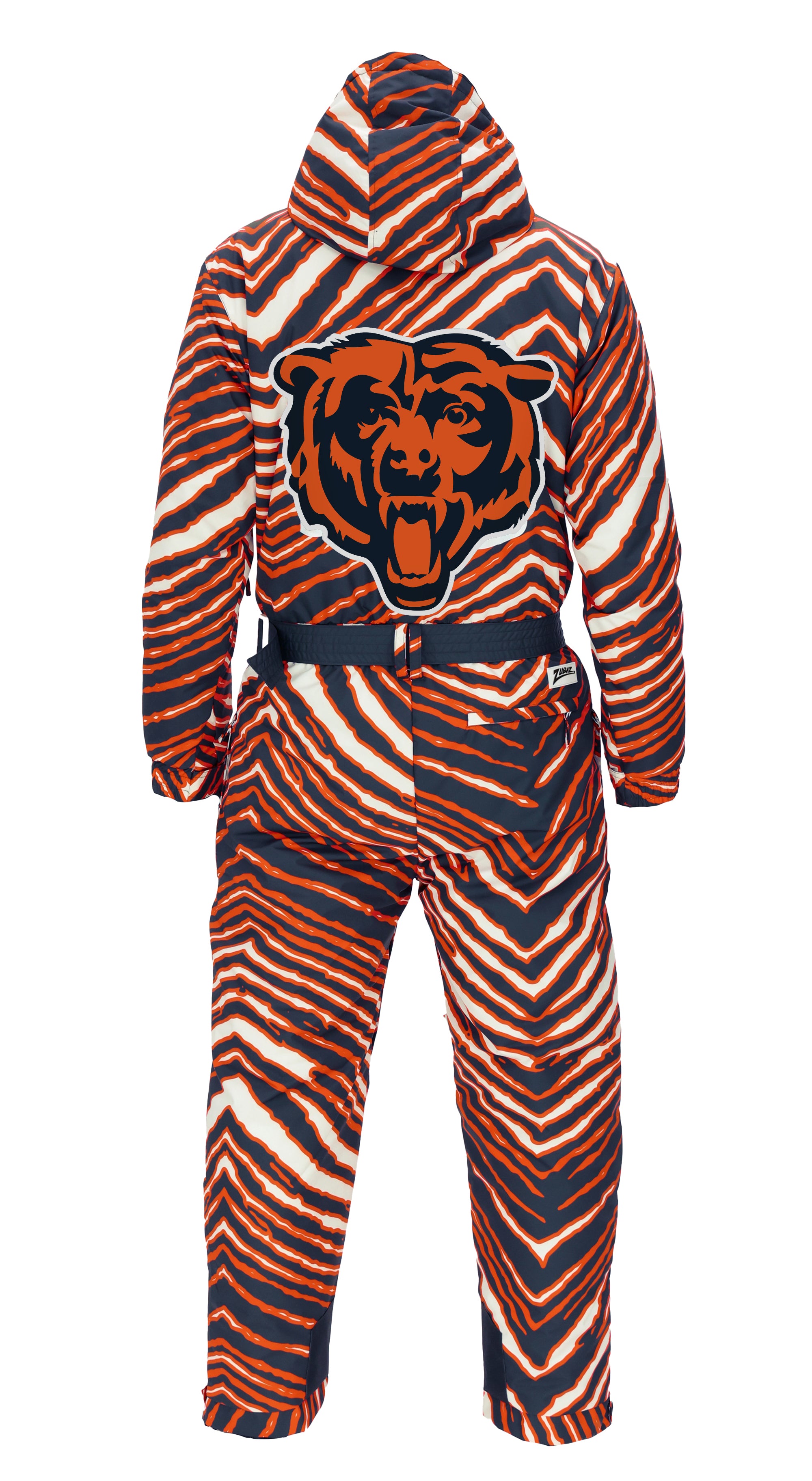Zubaz NFL Kids Unisex Zebra Team Color Tundra Tux Snowsuit Jr, Chicago Bears