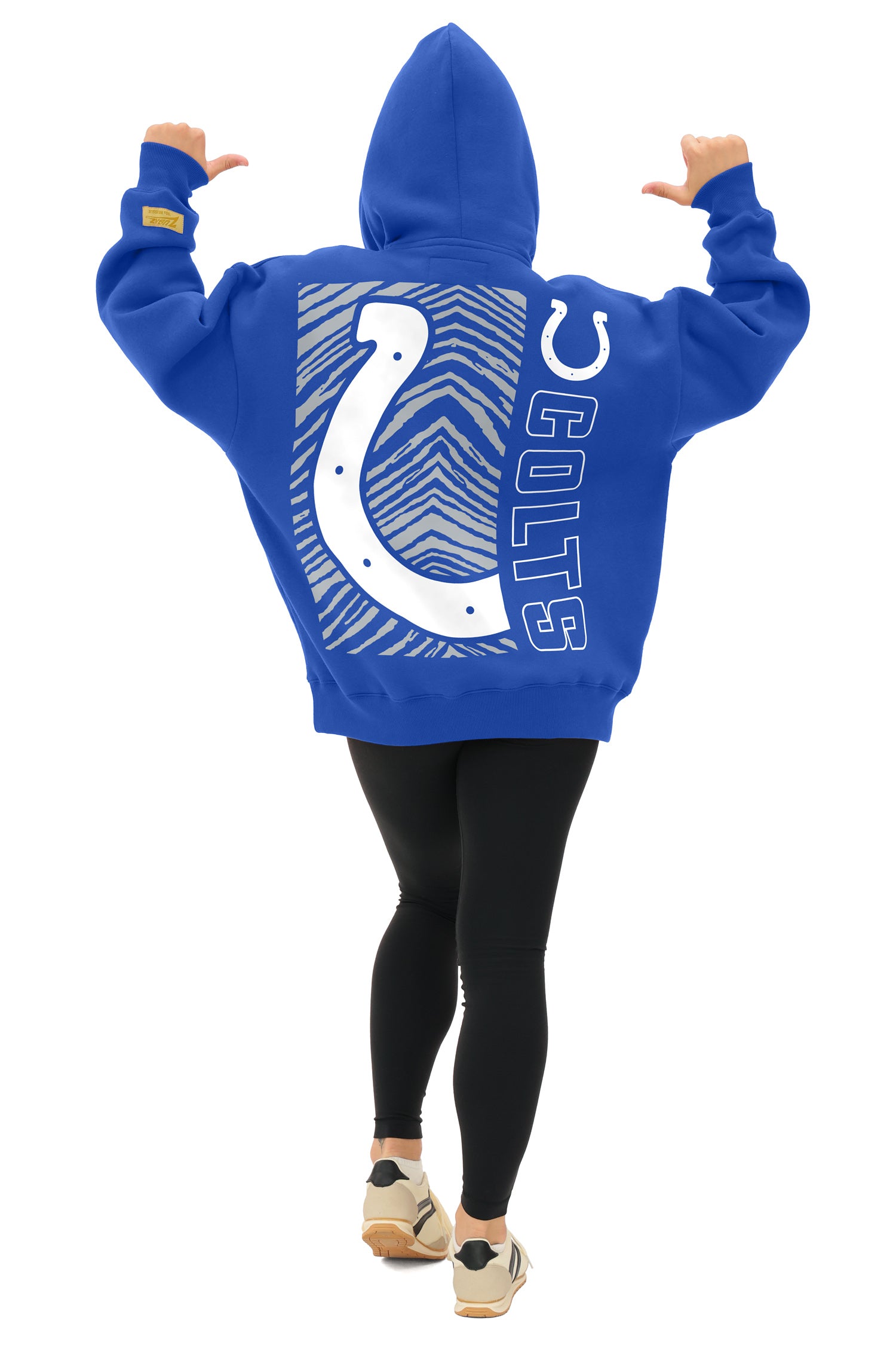 Zubaz NFL   90s Drop Shoulder Hoodie -MVP, INDIANAPOLIS COLTS - Official NFL Colts Zubaz Apparel (3 of 6)