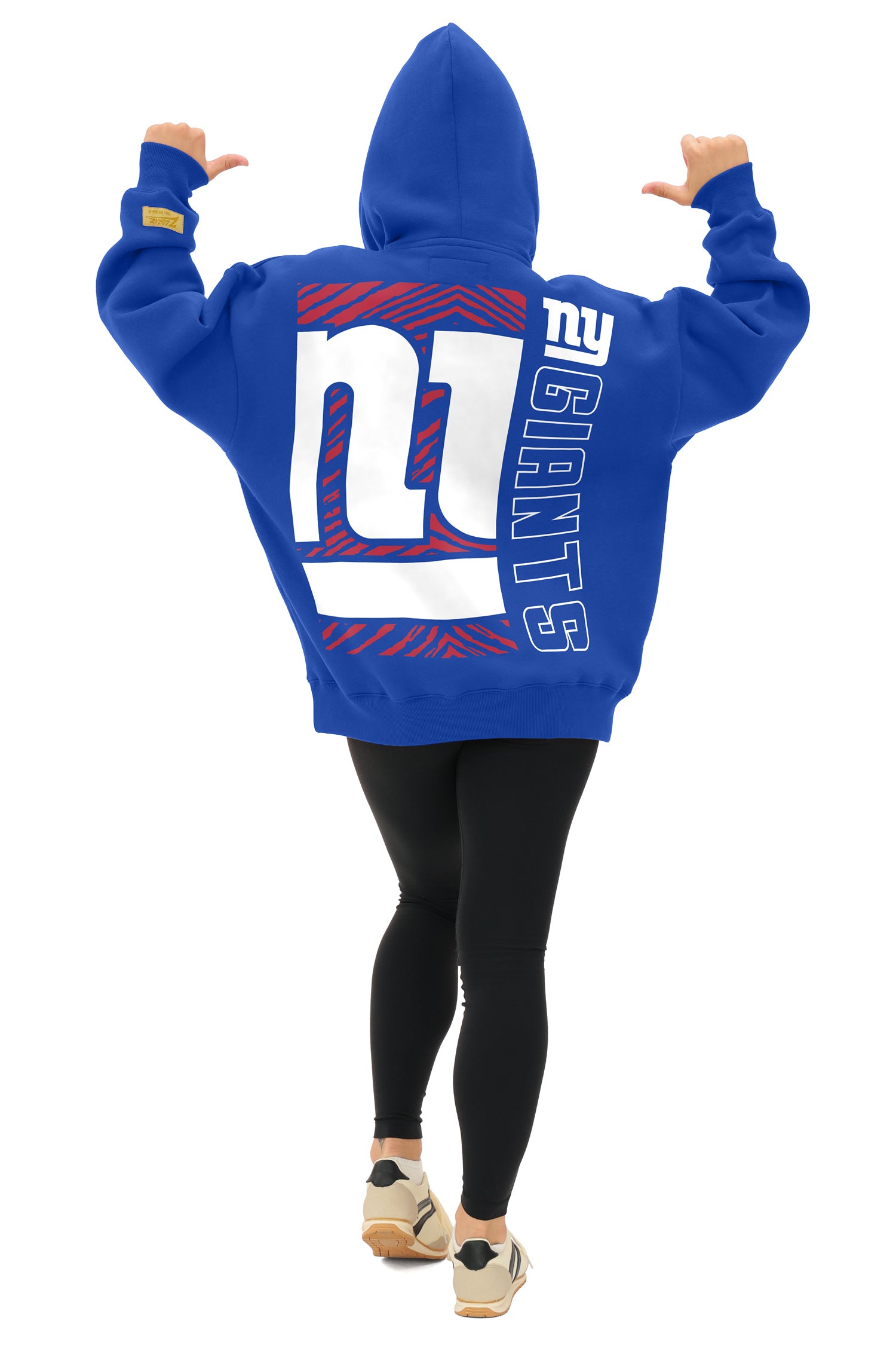 Zubaz NFL   90s Drop Shoulder Hoodie -MVP, NEW YORK GIANTS - Official NFL Giants Zubaz Apparel (3 of 6)