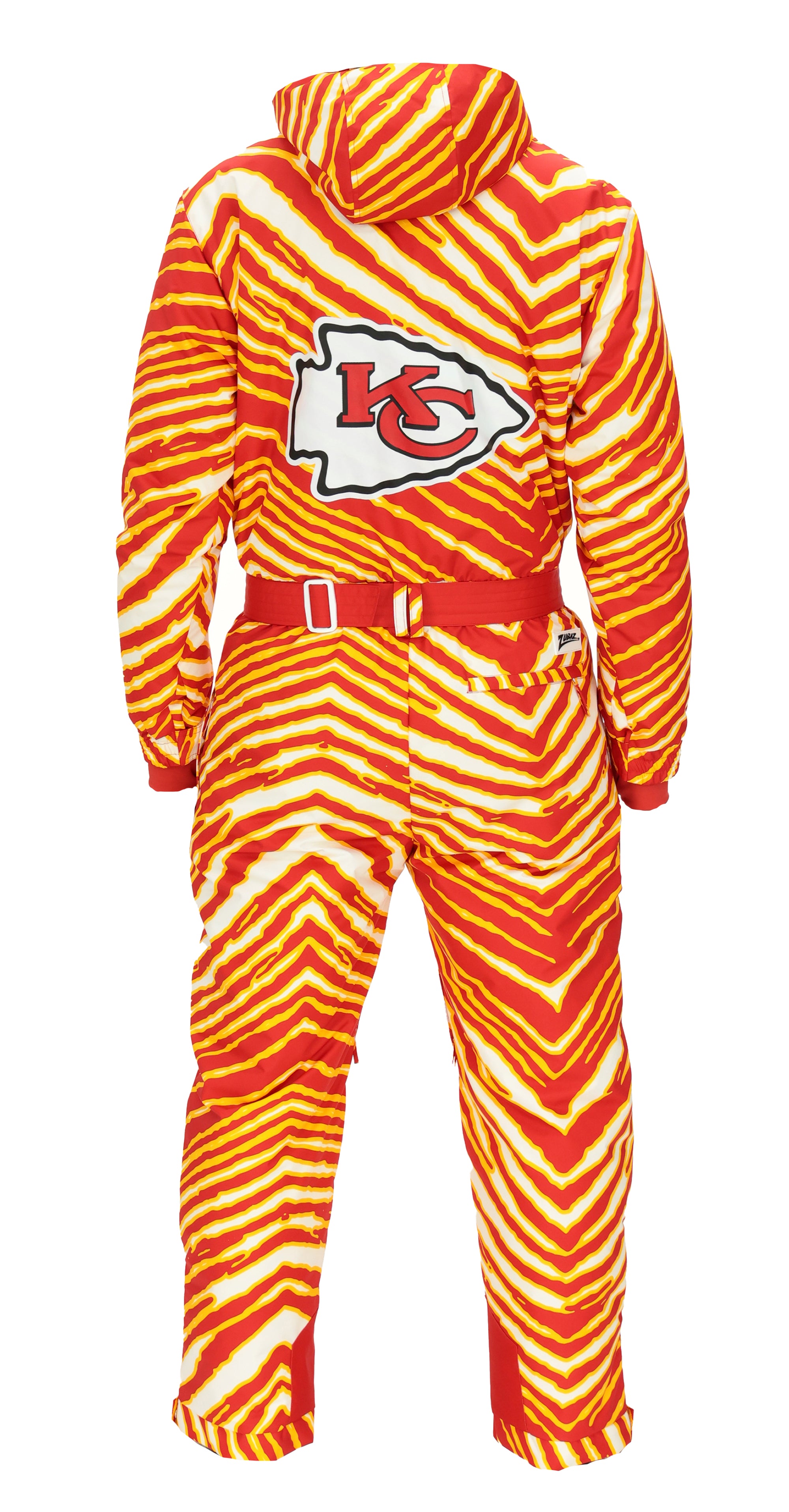 Zubaz NFL Kids Unisex Zebra Team Color Tundra Tux Snowsuit Jr, Kansas City Chiefs