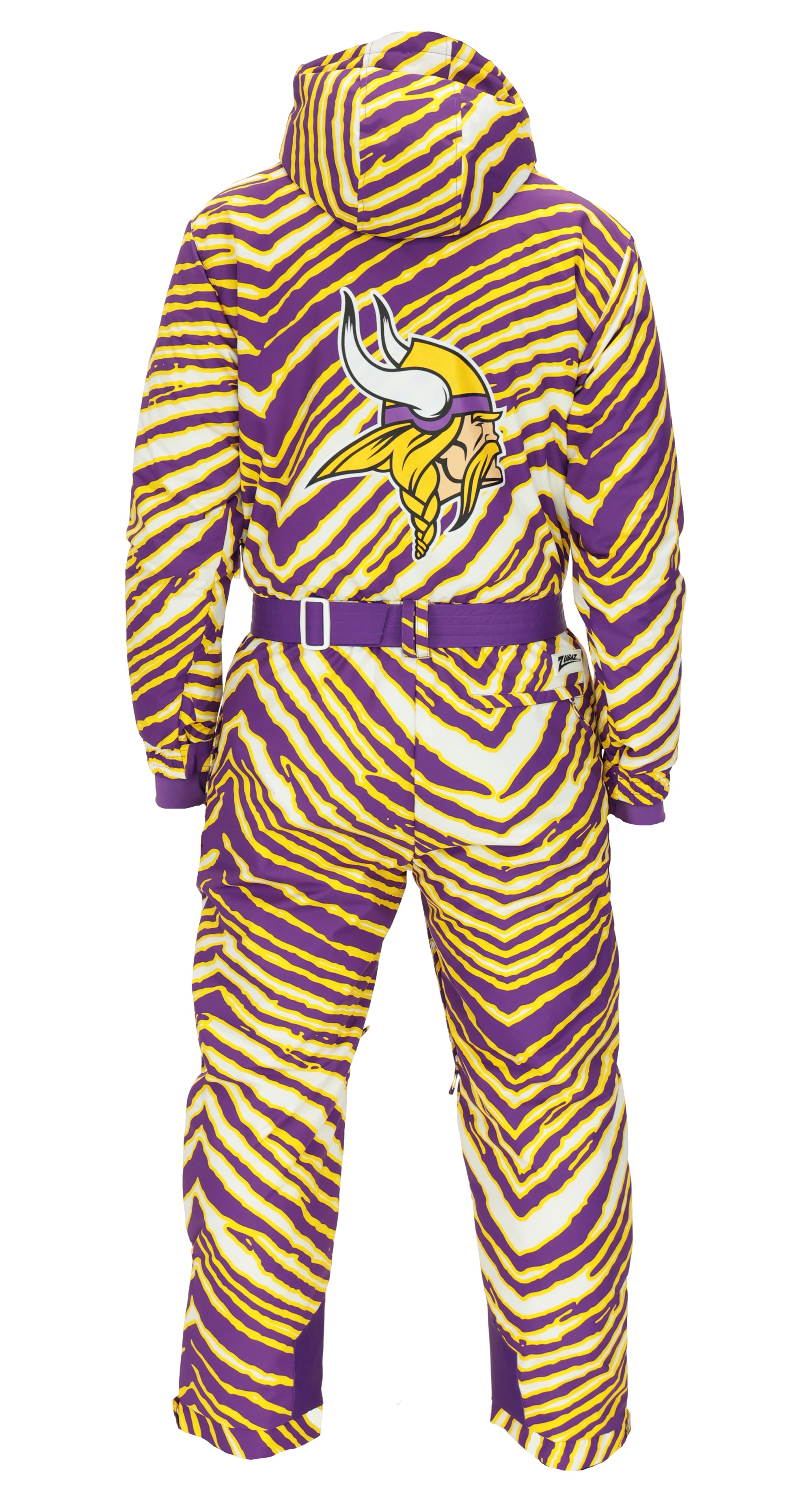Zubaz NFL Kids Unisex Zebra Team Color Tundra Tux Snowsuit Jr, Minnesota Vikings