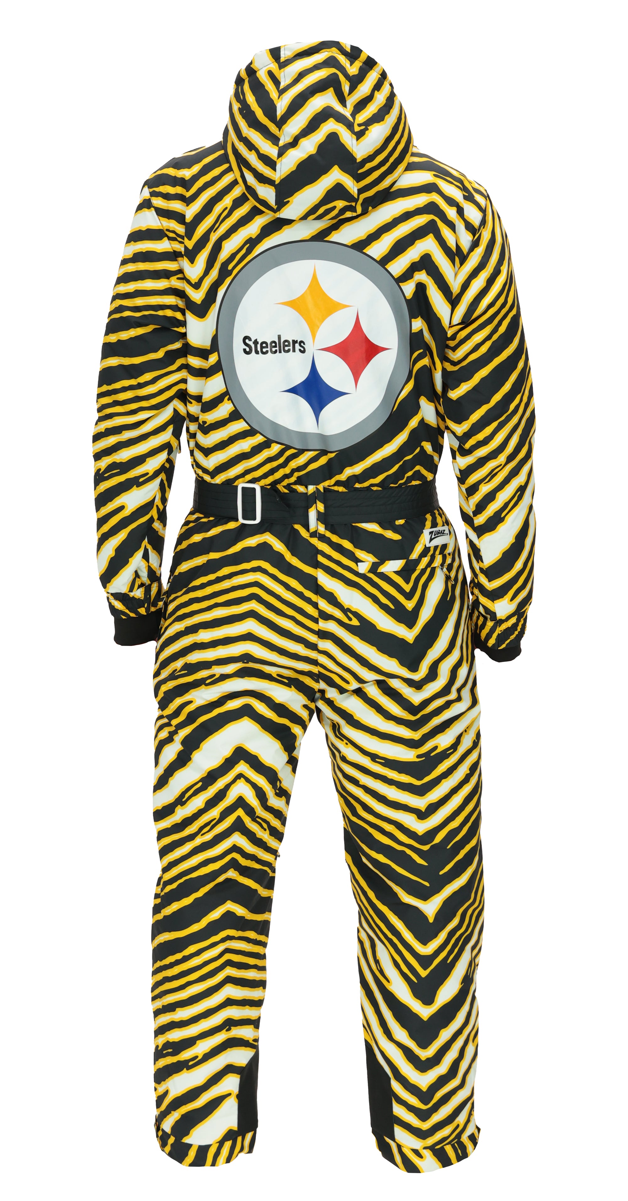 Zubaz NFL Kids Unisex Zebra Team Color Tundra Tux Snowsuit Jr, Pittsburgh Steelers