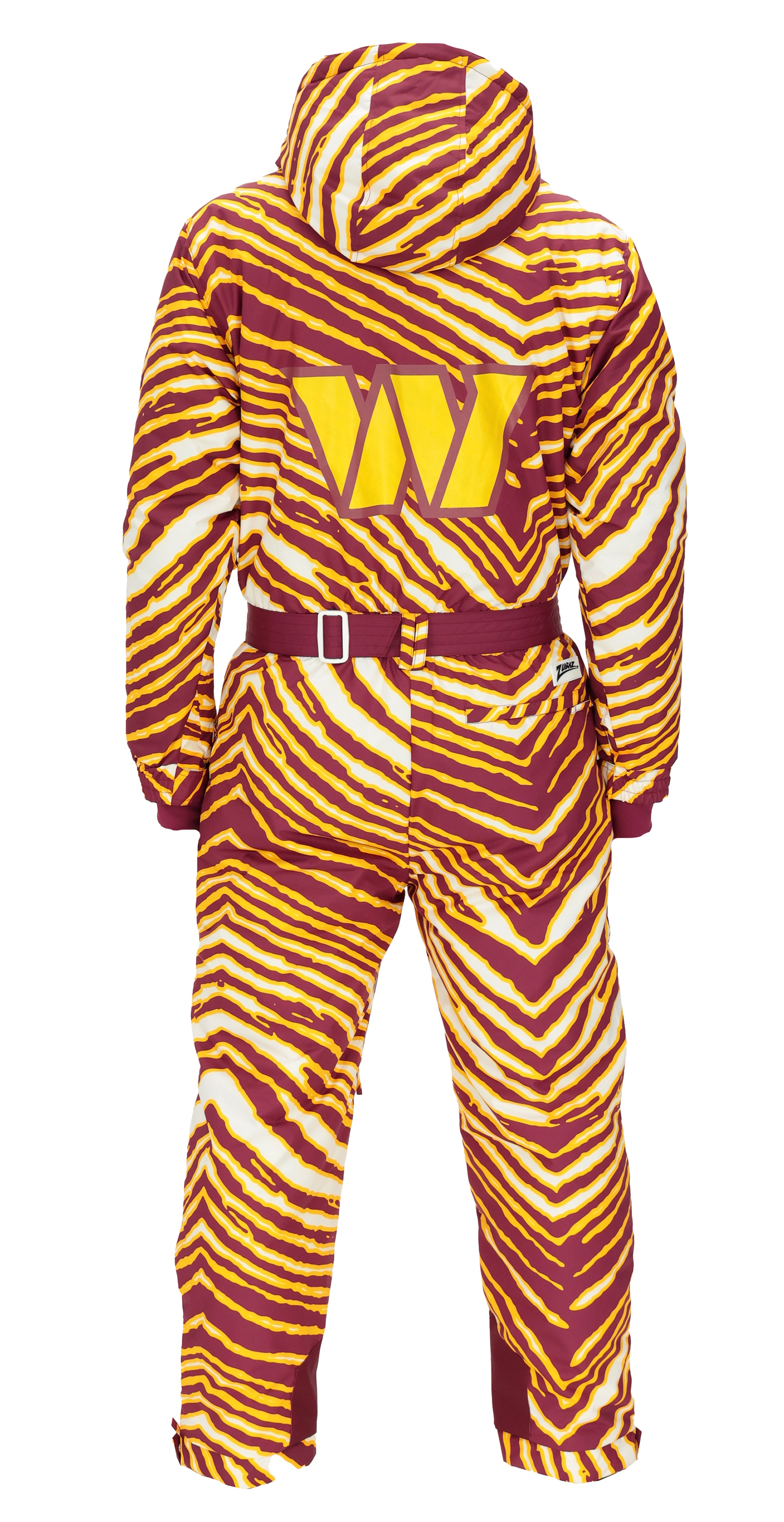 Zubaz NFL Kids Unisex Zebra Team Color Tundra Tux Snowsuit Jr, Washington Commanders