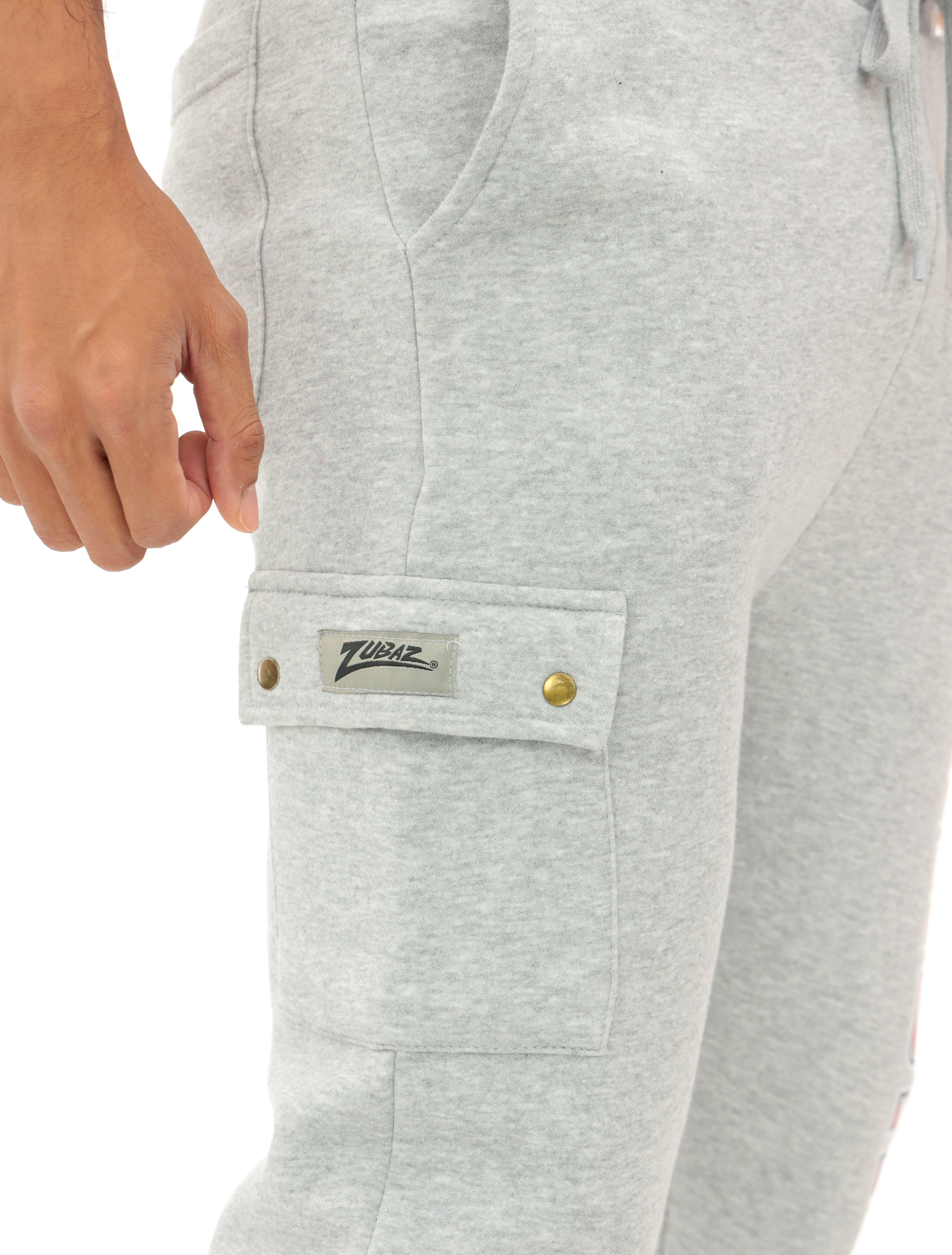 Zubaz NFL  MEN Cargo Joggers - Gray, JACKSONVILLE JAGUARS