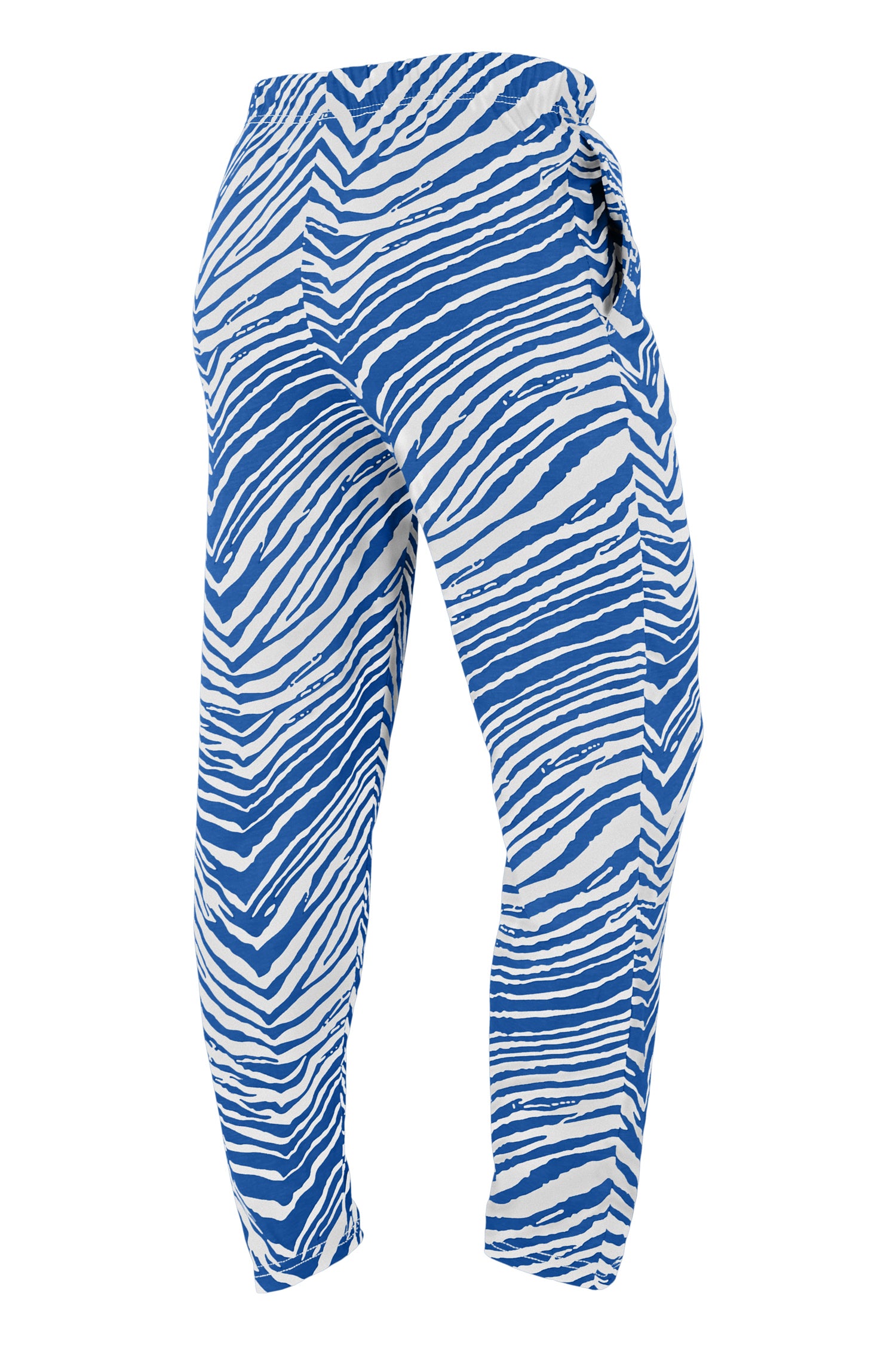 Zubaz NFL  UNISEX Z88 3 Color Zebra Direct Embroidered Logo Pants, INDIANAPOLIS COLTS