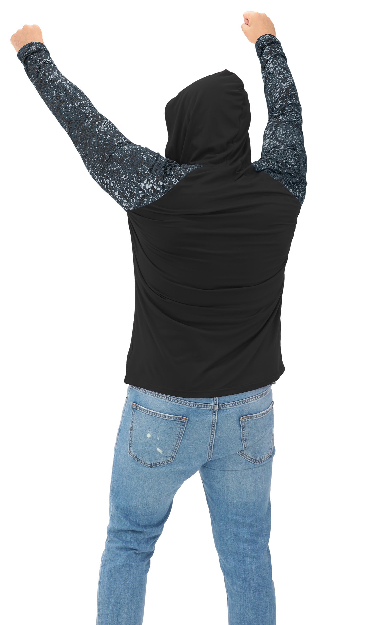 Zubaz NFL  Men's Formation Post Sleeves Lightweight Hoodie, LAS VEGAS RAIDERS