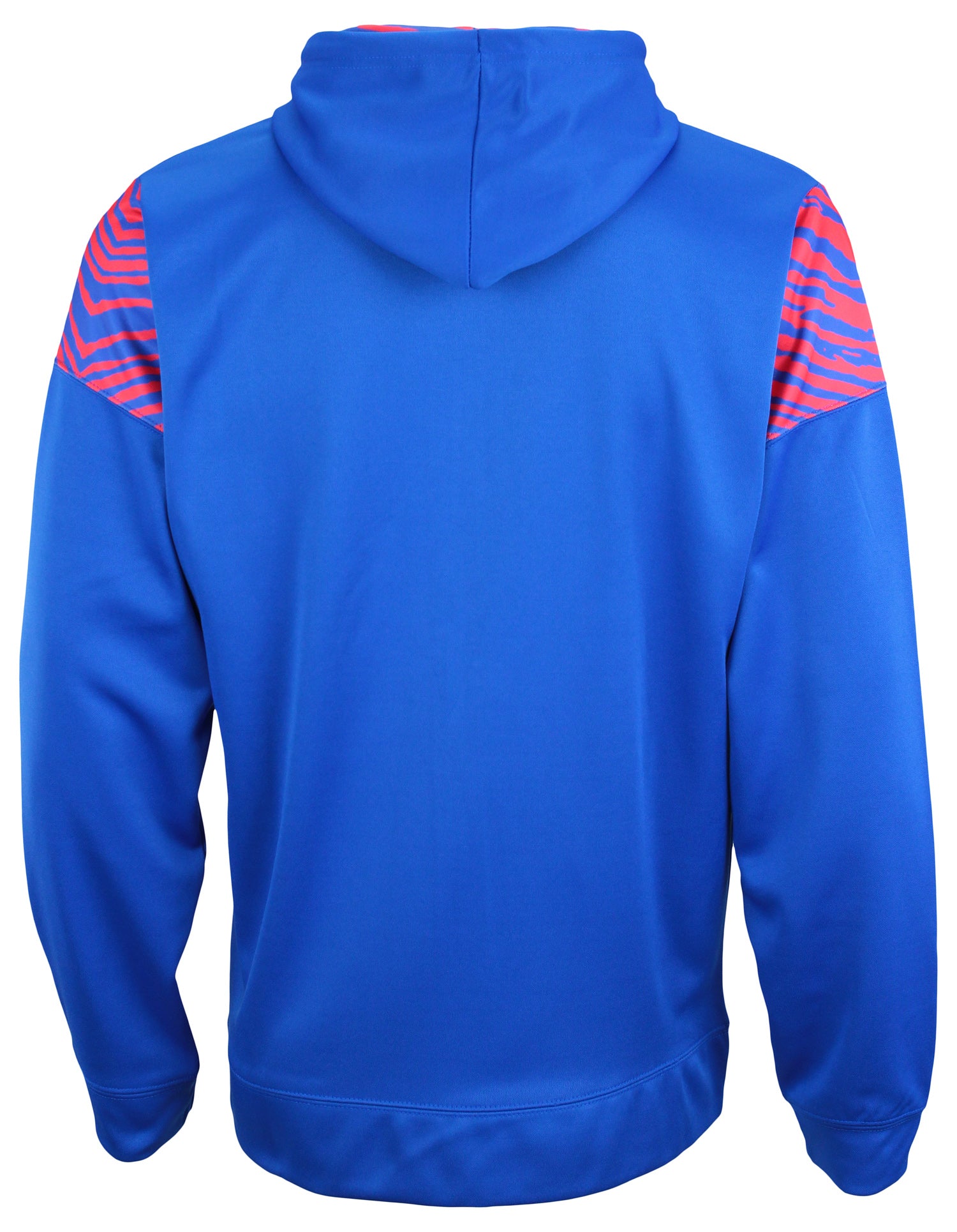 Zubaz NFL   Men's Logo 2 Color Zebra Bands and Hood Liner Full Zip Hoodie, NEW YORK GIANTS