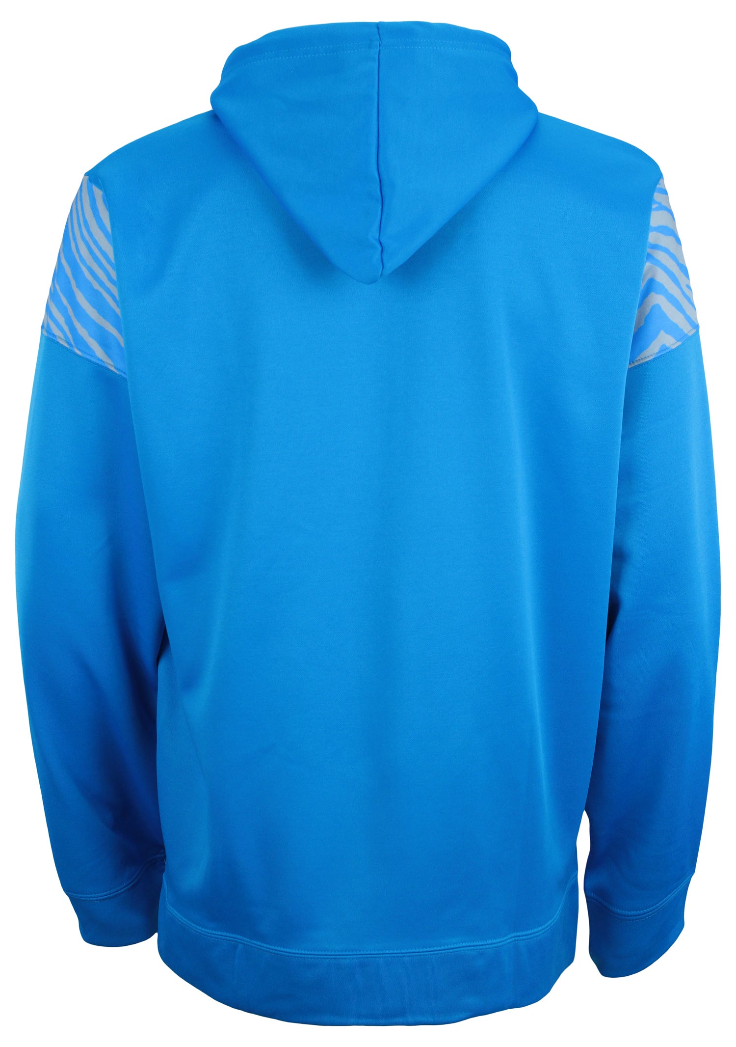 Zubaz NFL   Men's Logo 2 Color Zebra Bands and Hood Liner Full Zip Hoodie, DETROIT LIONS