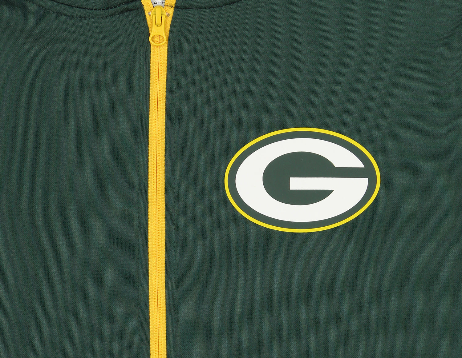 Zubaz NFL   Men's Logo 2 Color Zebra Bands and Hood Liner Full Zip Hoodie, GREEN BAY PACKERS