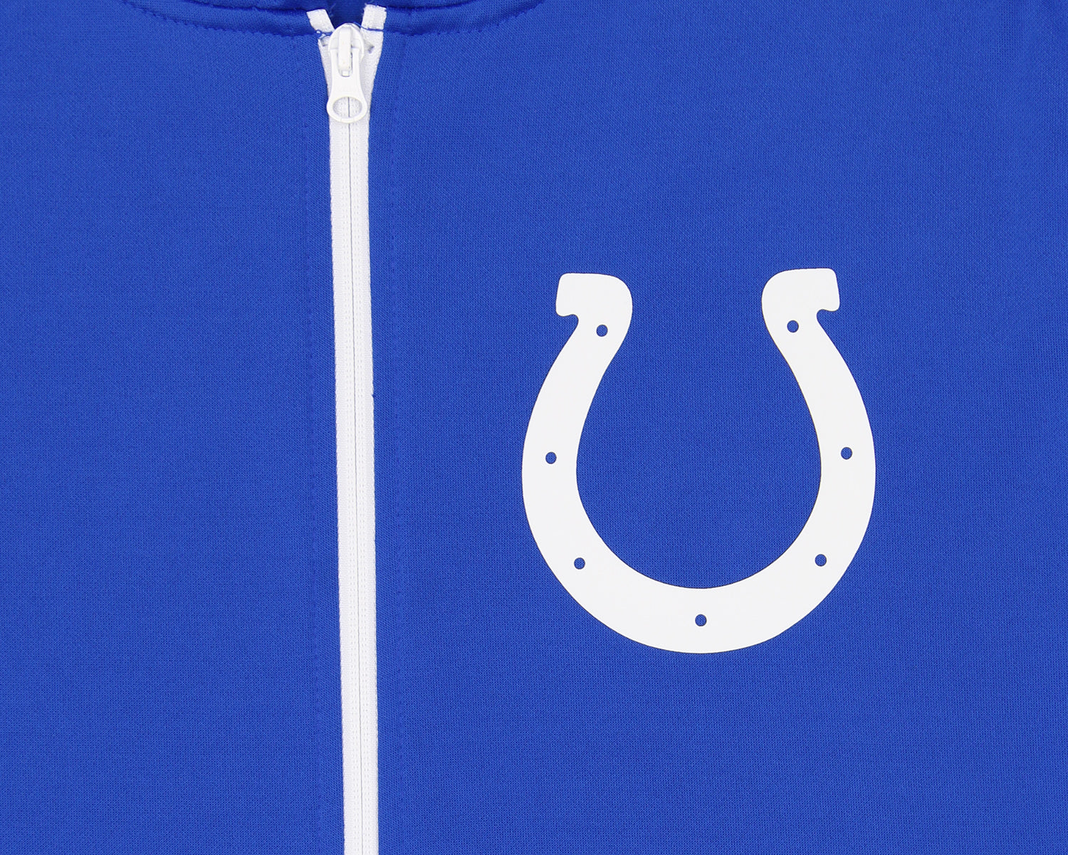 Zubaz NFL   Men's Logo 2 Color Zebra Bands and Hood Liner Full Zip Hoodie, INDIANAPOLIS COLTS