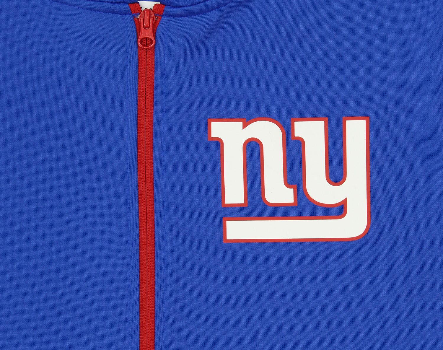Zubaz NFL   Men's Logo 2 Color Zebra Bands and Hood Liner Full Zip Hoodie, NEW YORK GIANTS