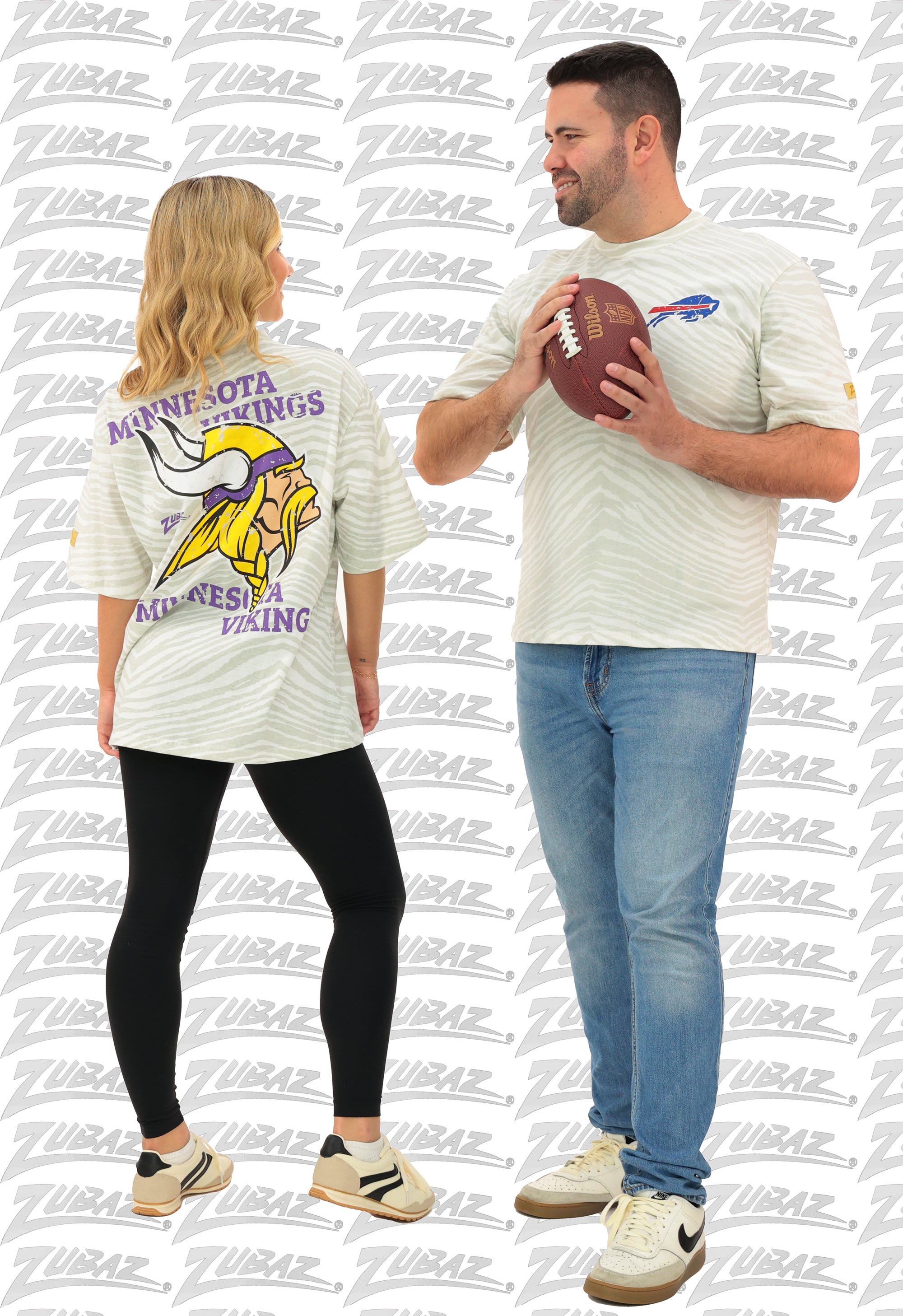 Zubaz NFL Unisex Adult Vintage 90s Full Back Zebra 2 Color Tonal All Over Short Sleeve T-Shirt, Washington Commanders - Offic