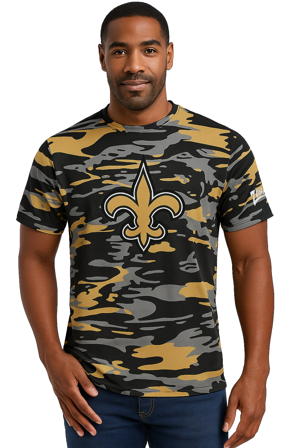 Zubaz NFL New Orleans Saints Adult Unisex Zebra Z88 Screen Print Pants
