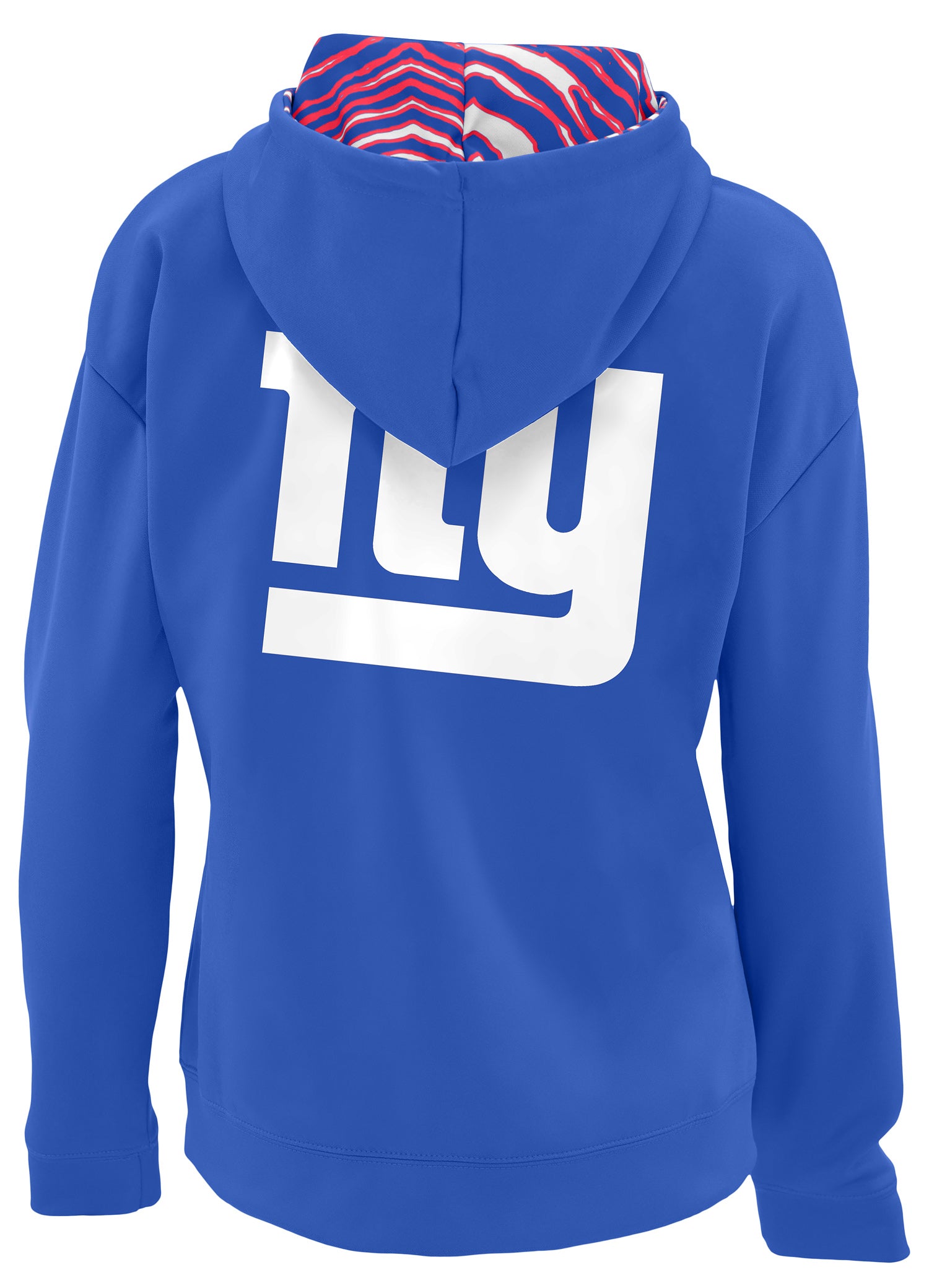 Zubaz NFL   Women's 3 Color Zebra Liner Full Zip Hoodie, NEW YORK GIANTS
