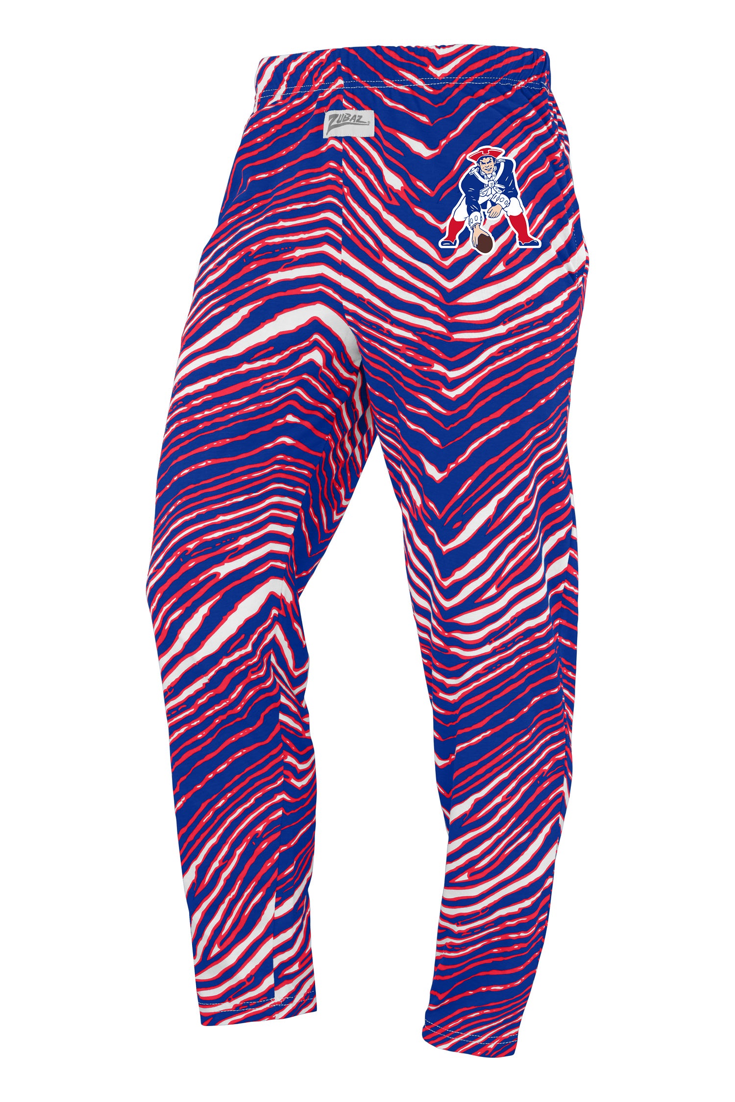Zubaz NFL UNISEX Z88 3 Color Zebra Classic Marks Direct Embroidered Logo Pant, NEW ENGLAND PATRIOTS
