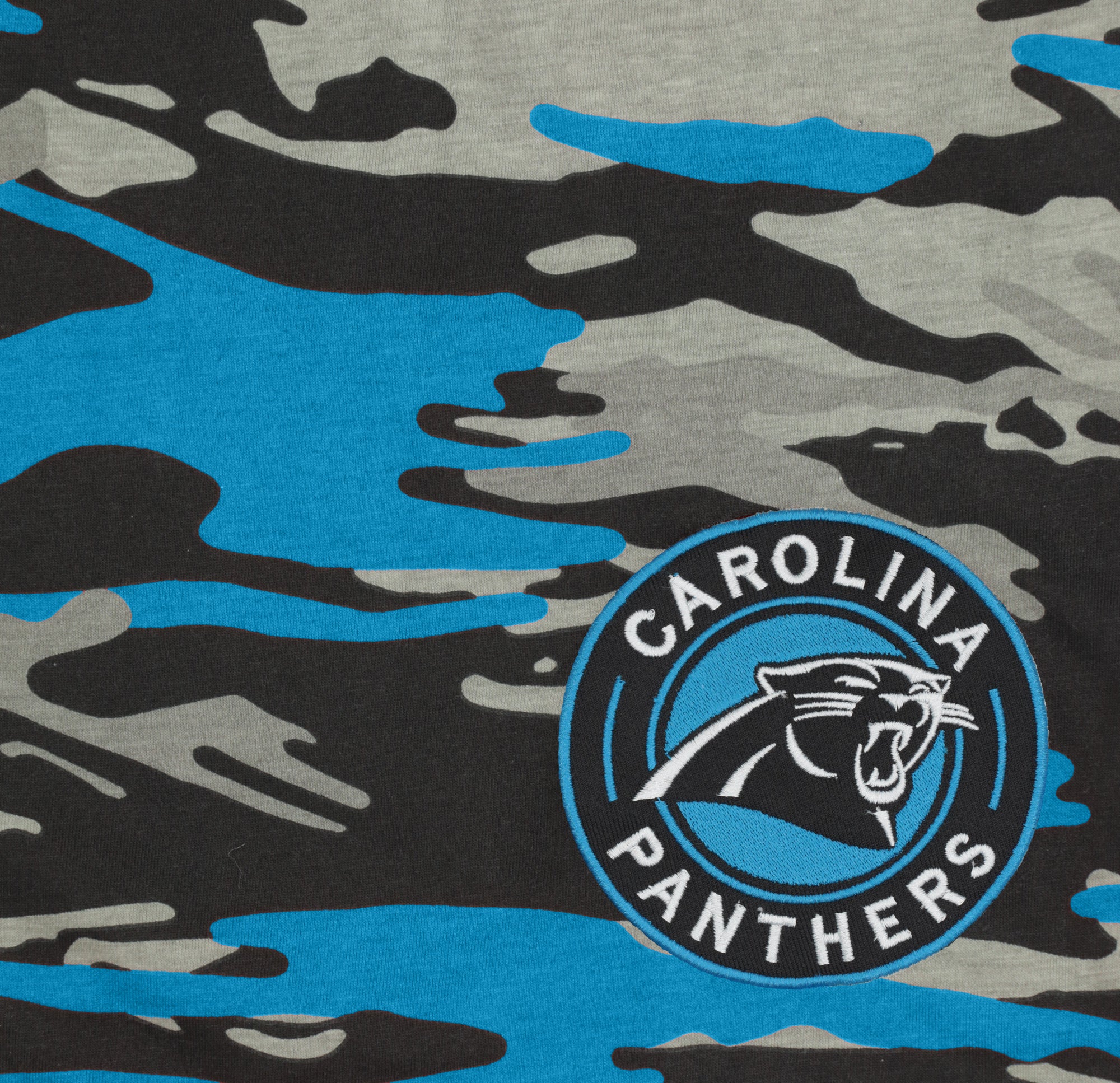 Zubaz NFL Adult Unisex Z88 Embroidered Alt Camo Shorts, Carolina Pantshers