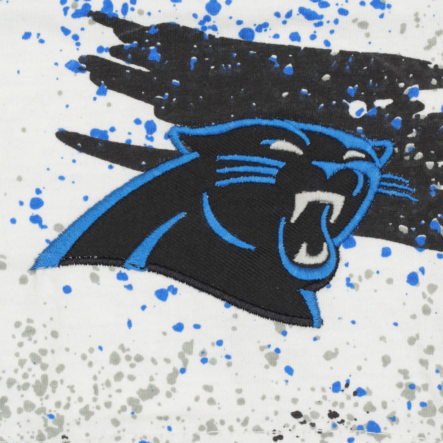 Zubaz NFL Adult Unisex Z88 Embroidered Confetti 3 Team Color Shorts, Carolina Pantshers