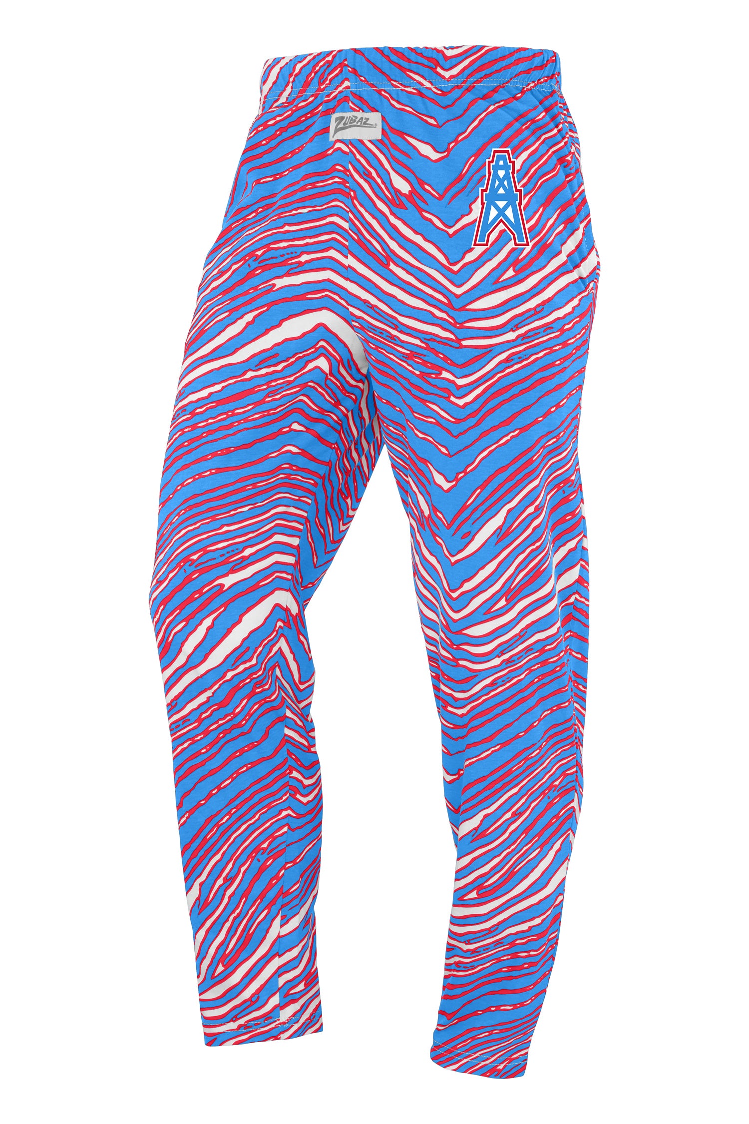 Zubaz NFL UNISEX Z88 3 Color Zebra Classic Marks Direct Embroidered Logo Pant, HOUSTON TEXANS