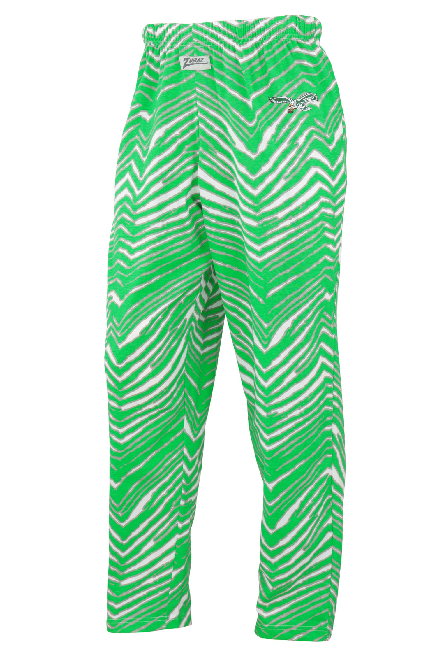 Zubaz NFL   Z88 3 Color Classic Zebra Screen Printed Logo Pant, PHILADELPHIA EAGLES