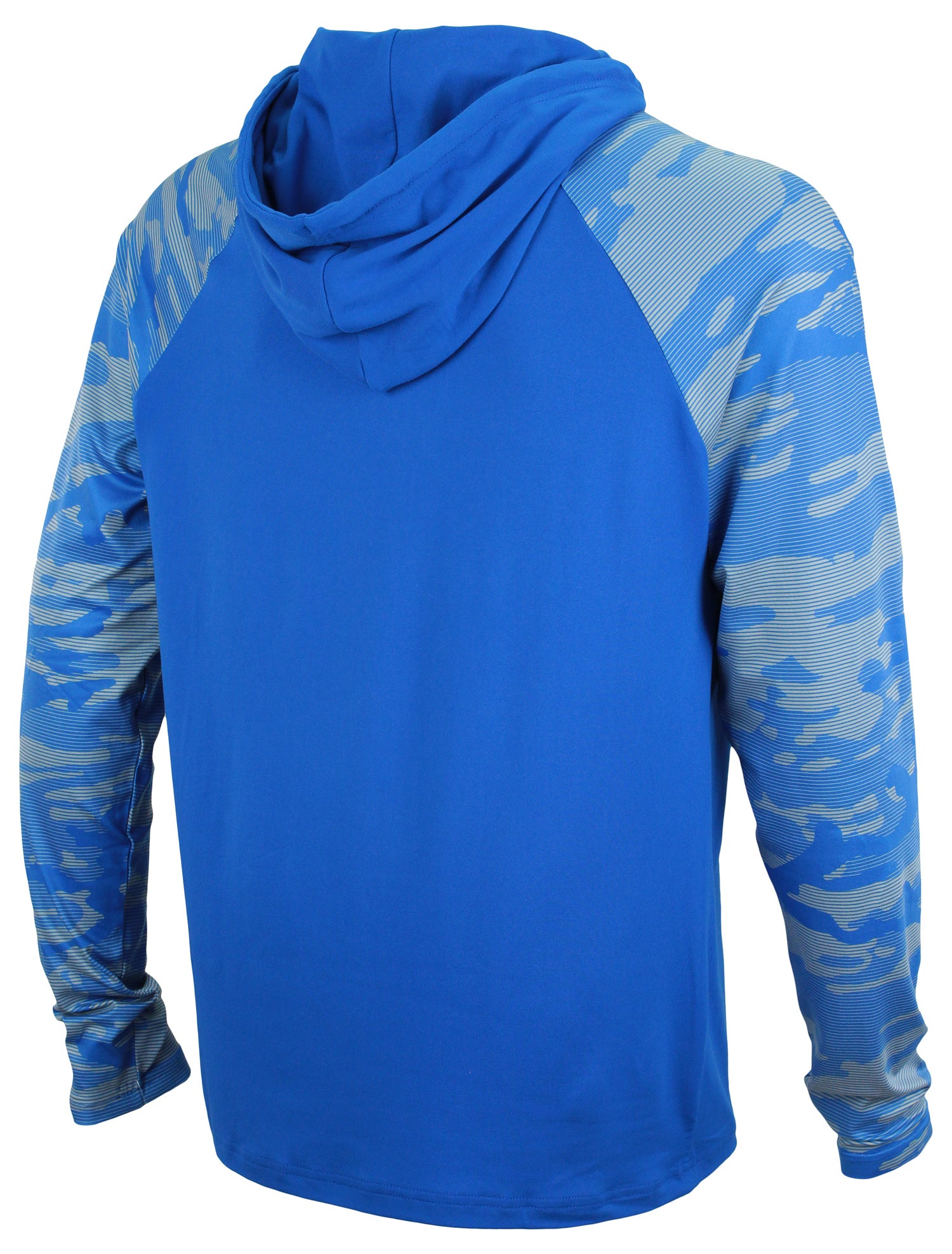 Zubaz NFL   Men's Camo Line Sleeves Lightweight 1/4 Zip Color Block Hoodie, INDIANAPOLIS COLTS