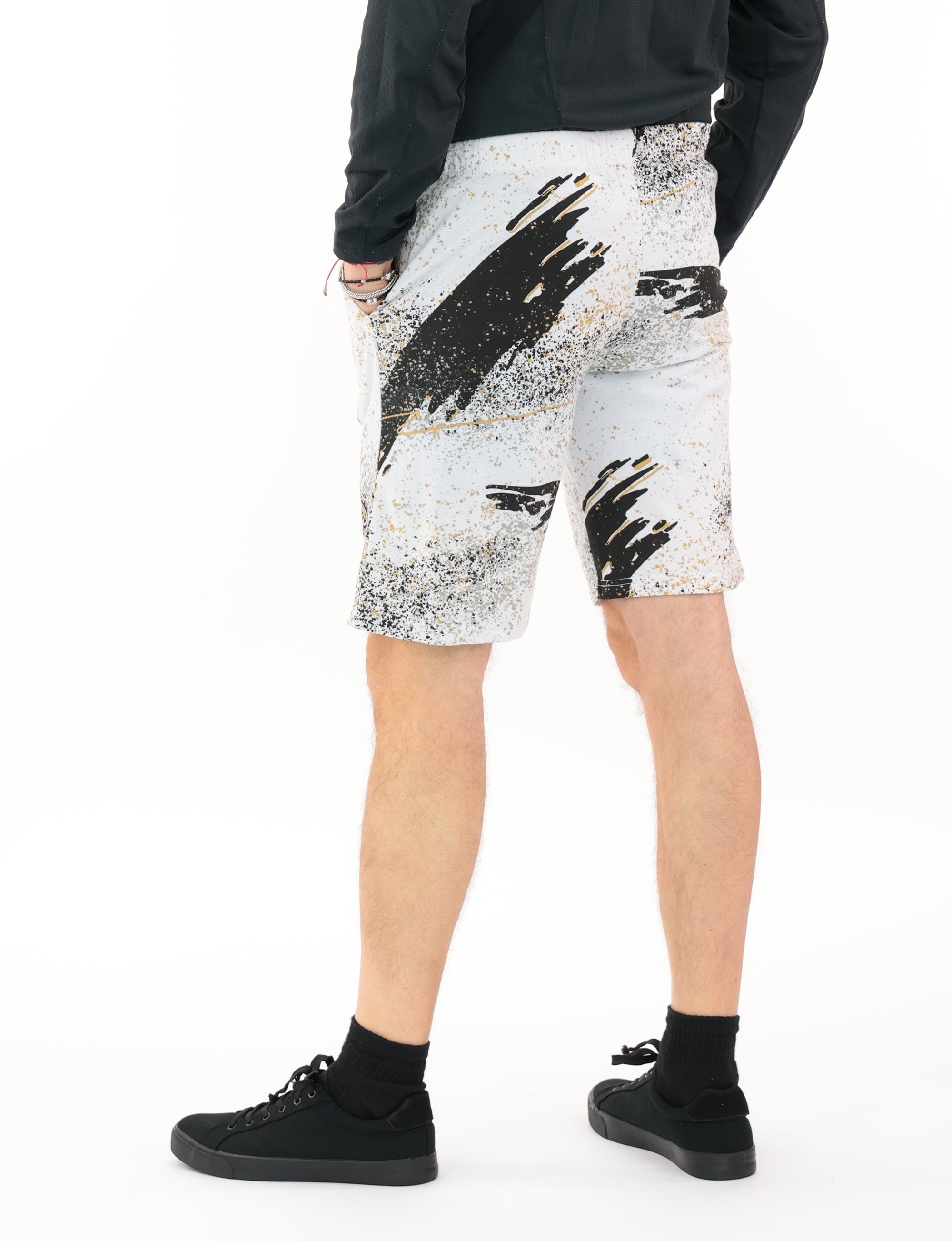 Zubaz NFL Adult Unisex Z88 Embroidered Confetti 3 Team Color Shorts, New Orleans Saints