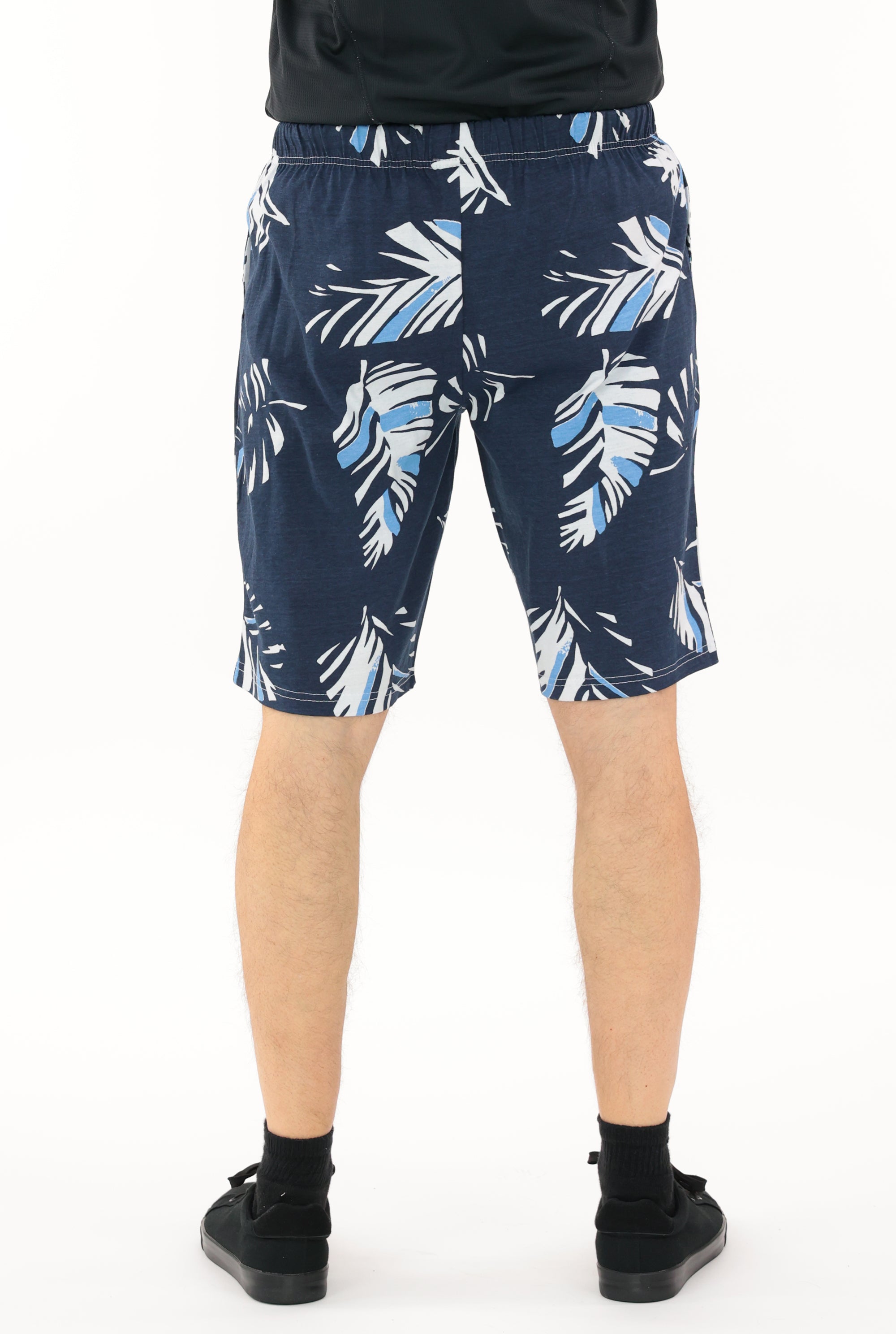 Zubaz NFL Adult Unisex Z88 Embroidered Leaf 3 Team Color Shorts, Tennessee Titans