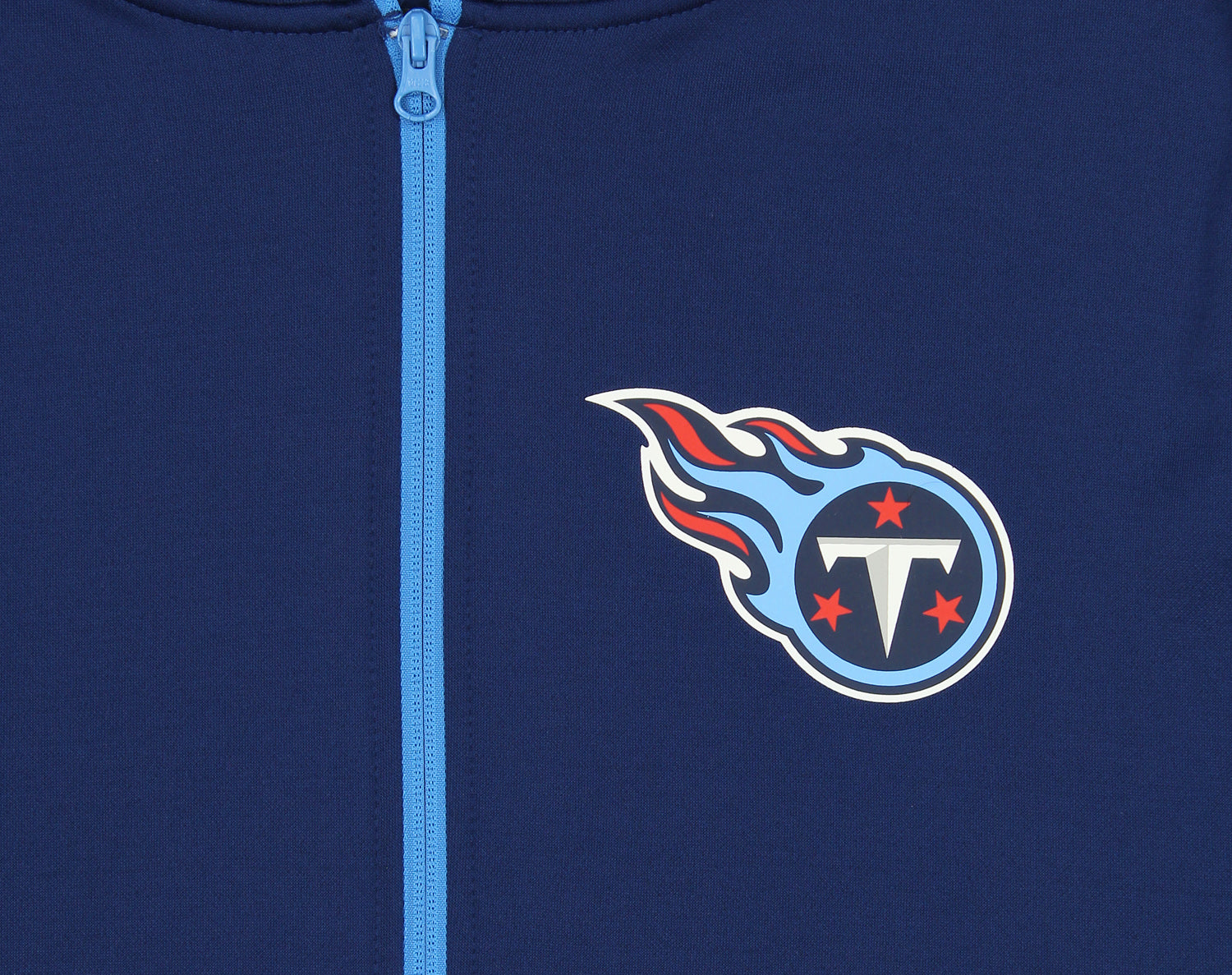 Zubaz NFL   Men's Logo 2 Color Zebra Bands and Hood Liner Full Zip Hoodie, TENNESSEE TITANS