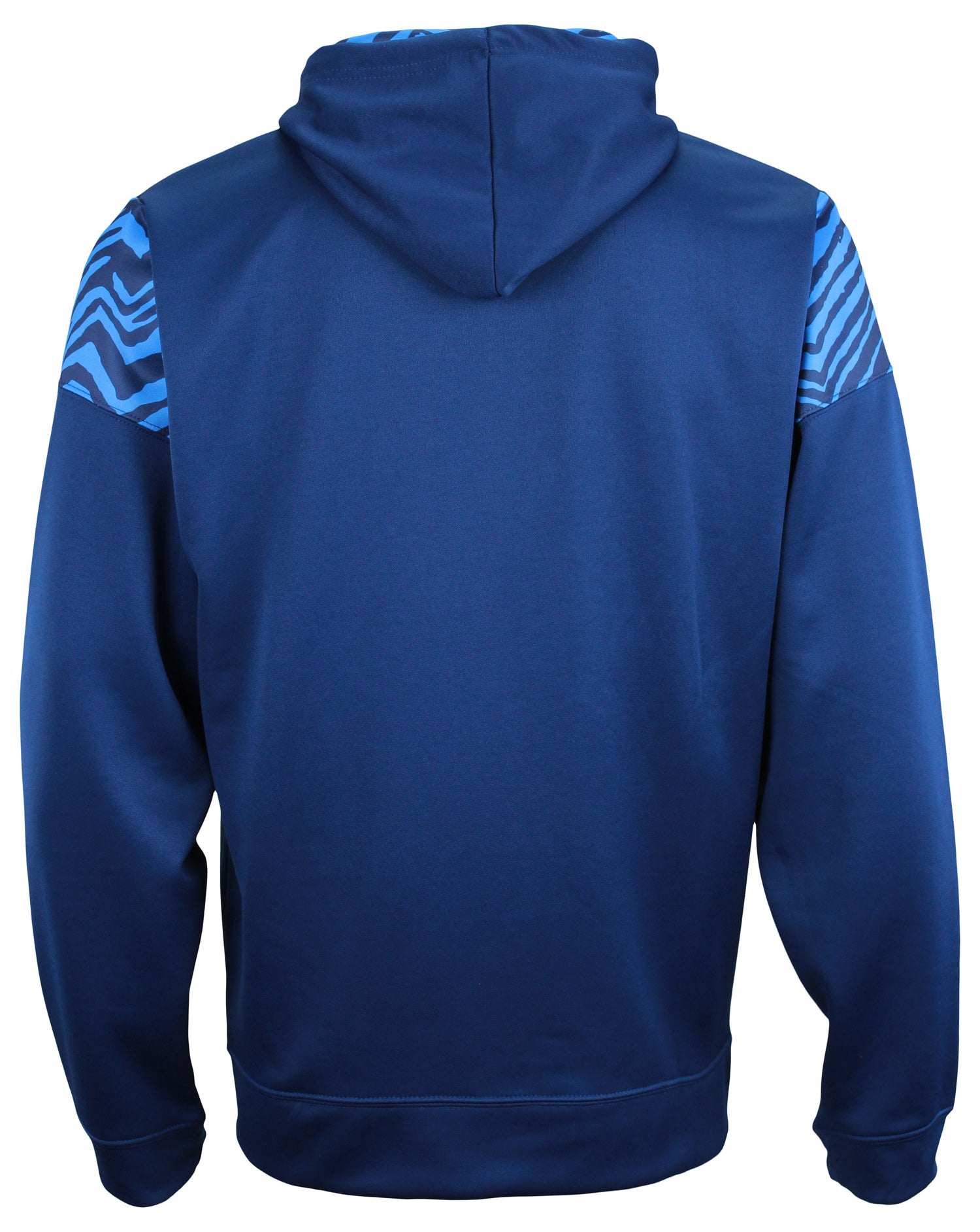 Zubaz NFL   Men's Logo 2 Color Zebra Bands and Hood Liner Full Zip Hoodie, TENNESSEE TITANS