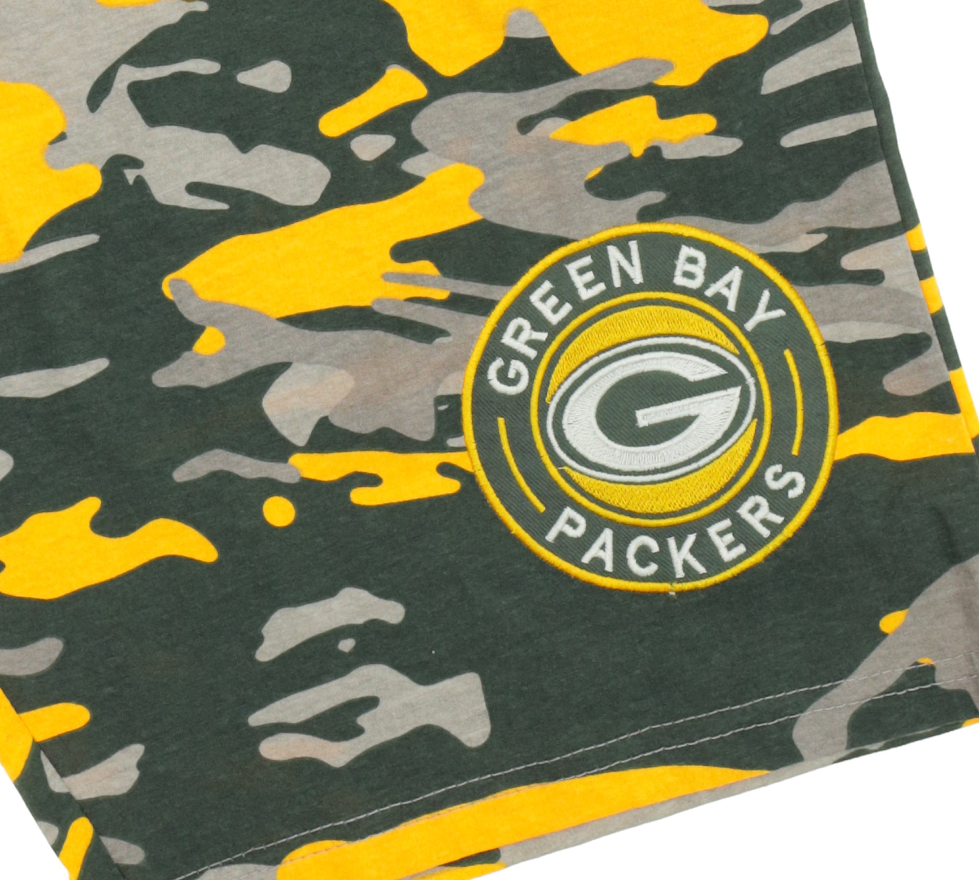 Zubaz NFL Adult Unisex Z88 Embroidered Alt Camo Shorts, Green Bay Packers