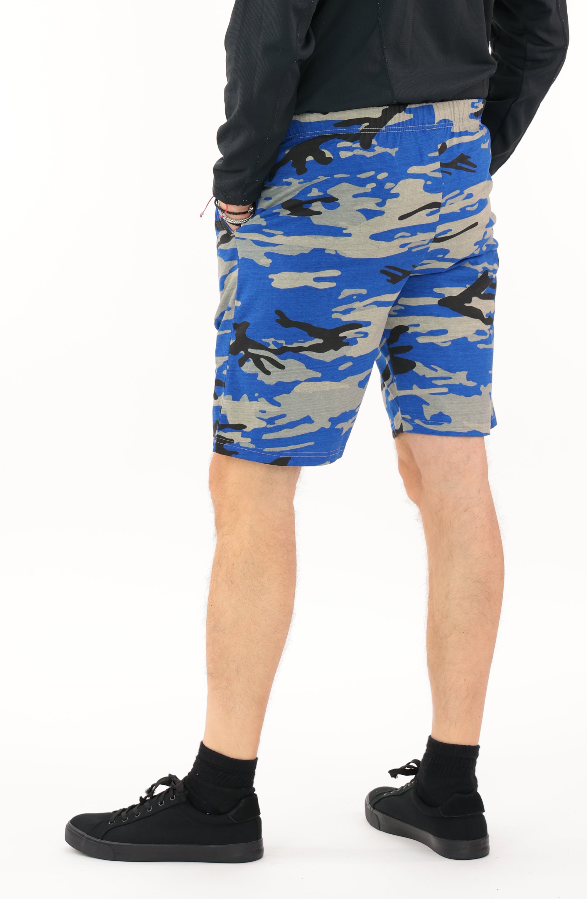 Zubaz NFL Adult Unisex Z88 Embroidered Alt Camo Shorts, Indianapolis Colts