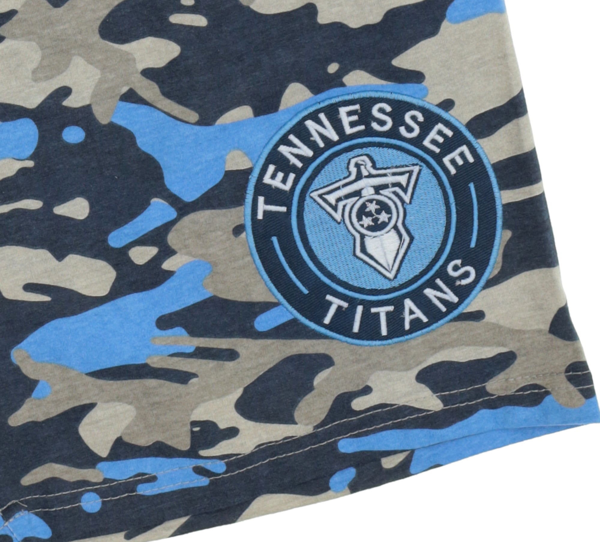 Zubaz NFL Adult Unisex Z88 Embroidered Alt Camo Shorts, Tennessee Titans