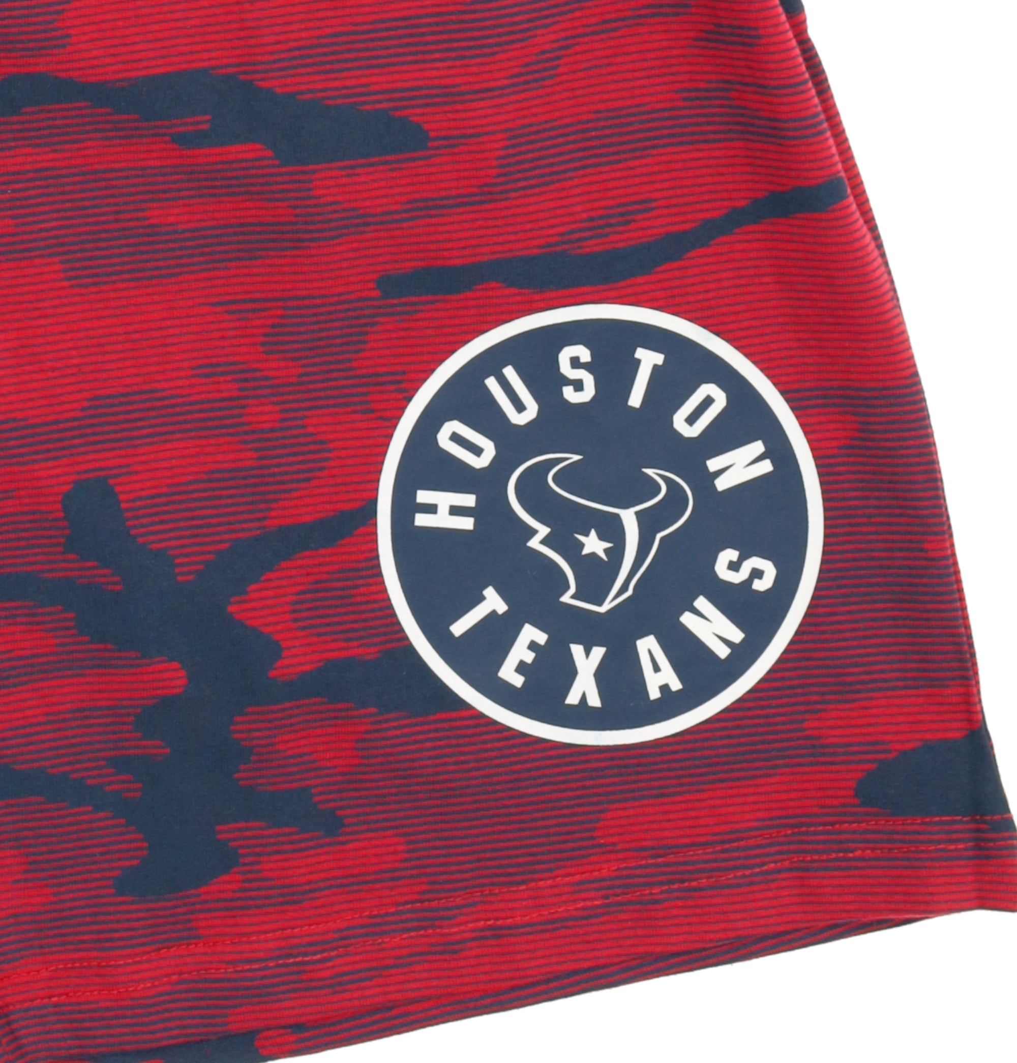 Zubaz NFL Adult Unisex Z88 Camo Lines Shorts, Houston Texans