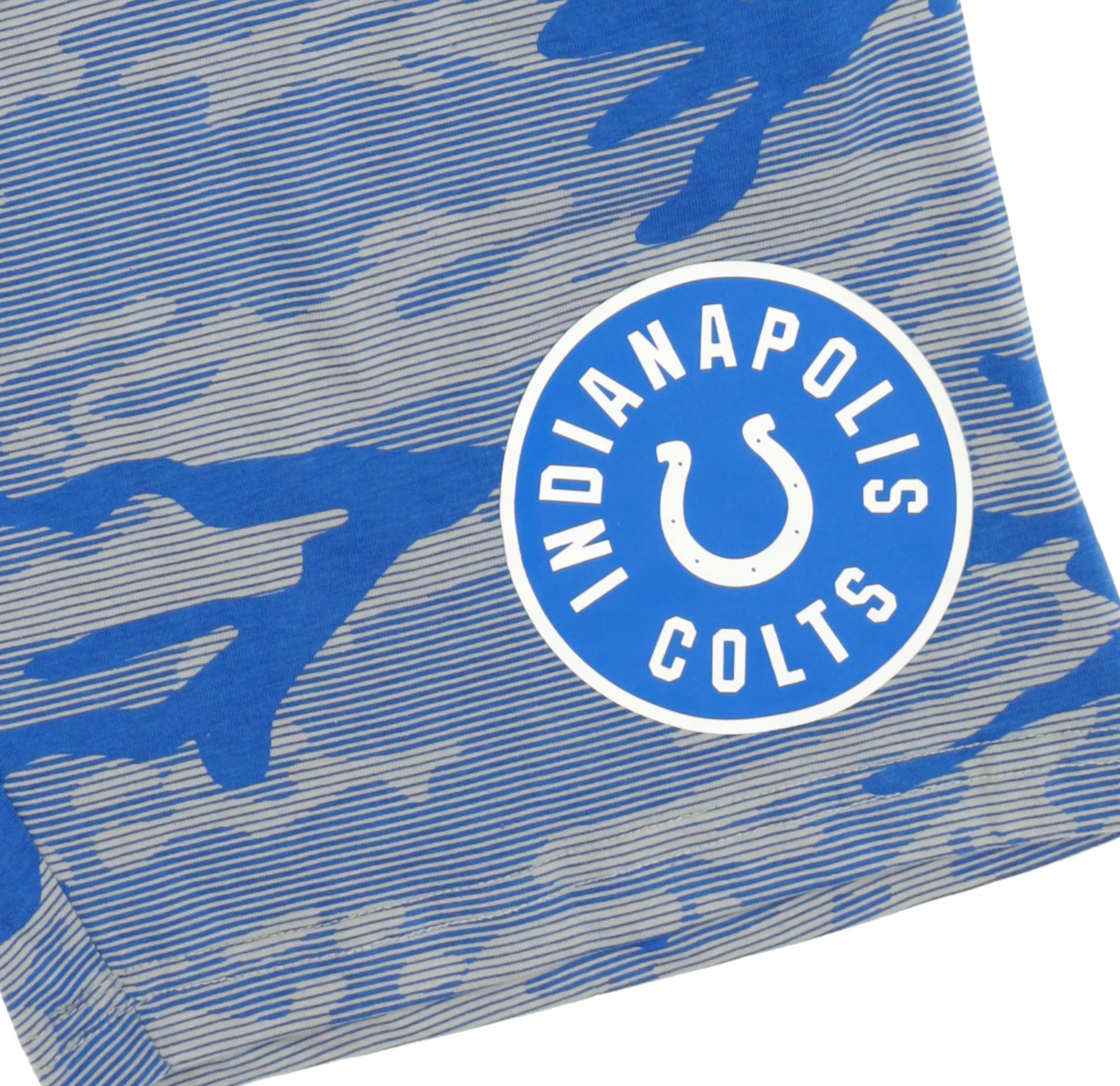 Zubaz NFL Adult Unisex Z88 Camo Lines Shorts, Indianapolis Colts