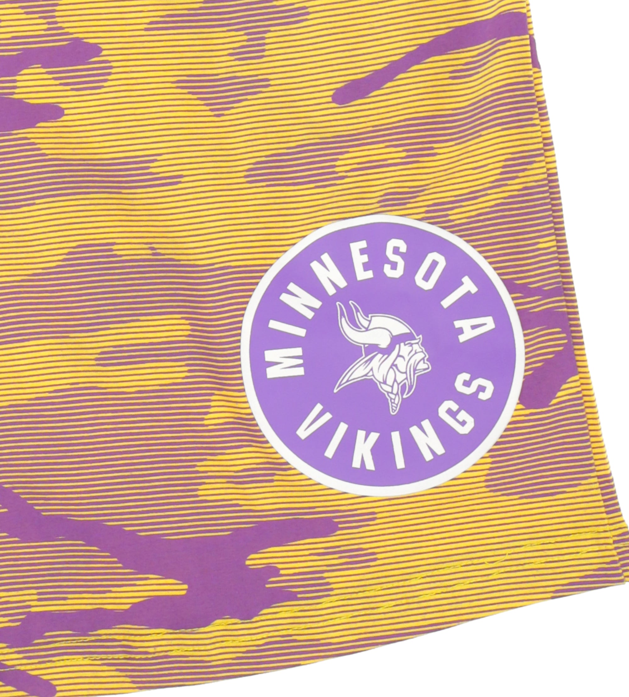 Zubaz NFL Adult Unisex Z88 Camo Lines Shorts, Minnesota Vikings