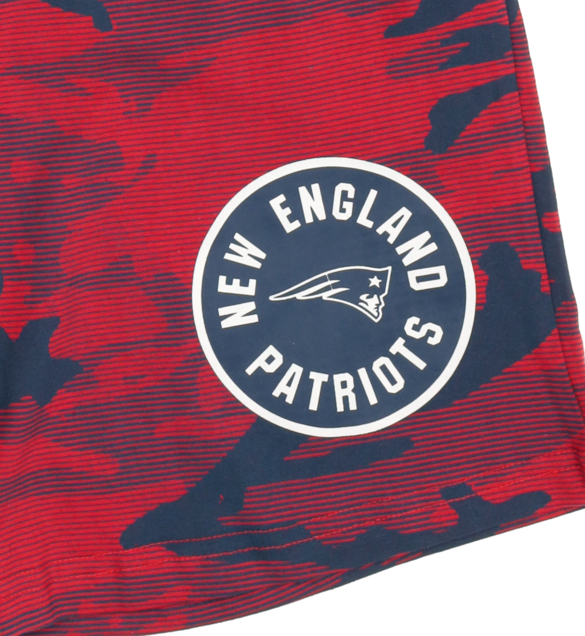 Zubaz NFL Adult Unisex Z88 Camo Lines Shorts, New England Patriots