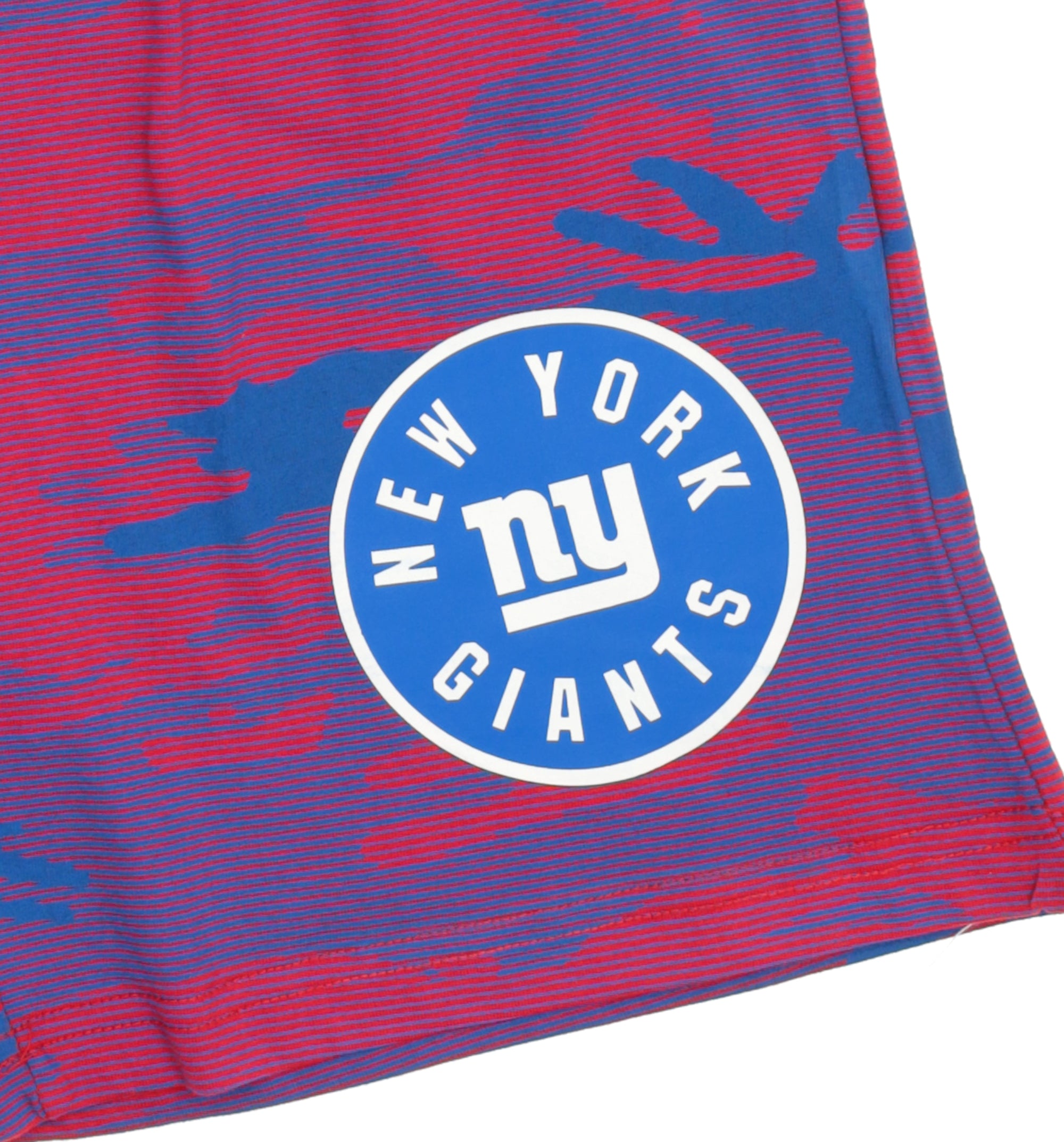 Zubaz NFL Adult Unisex Z88 Camo Lines Shorts, New York Giants