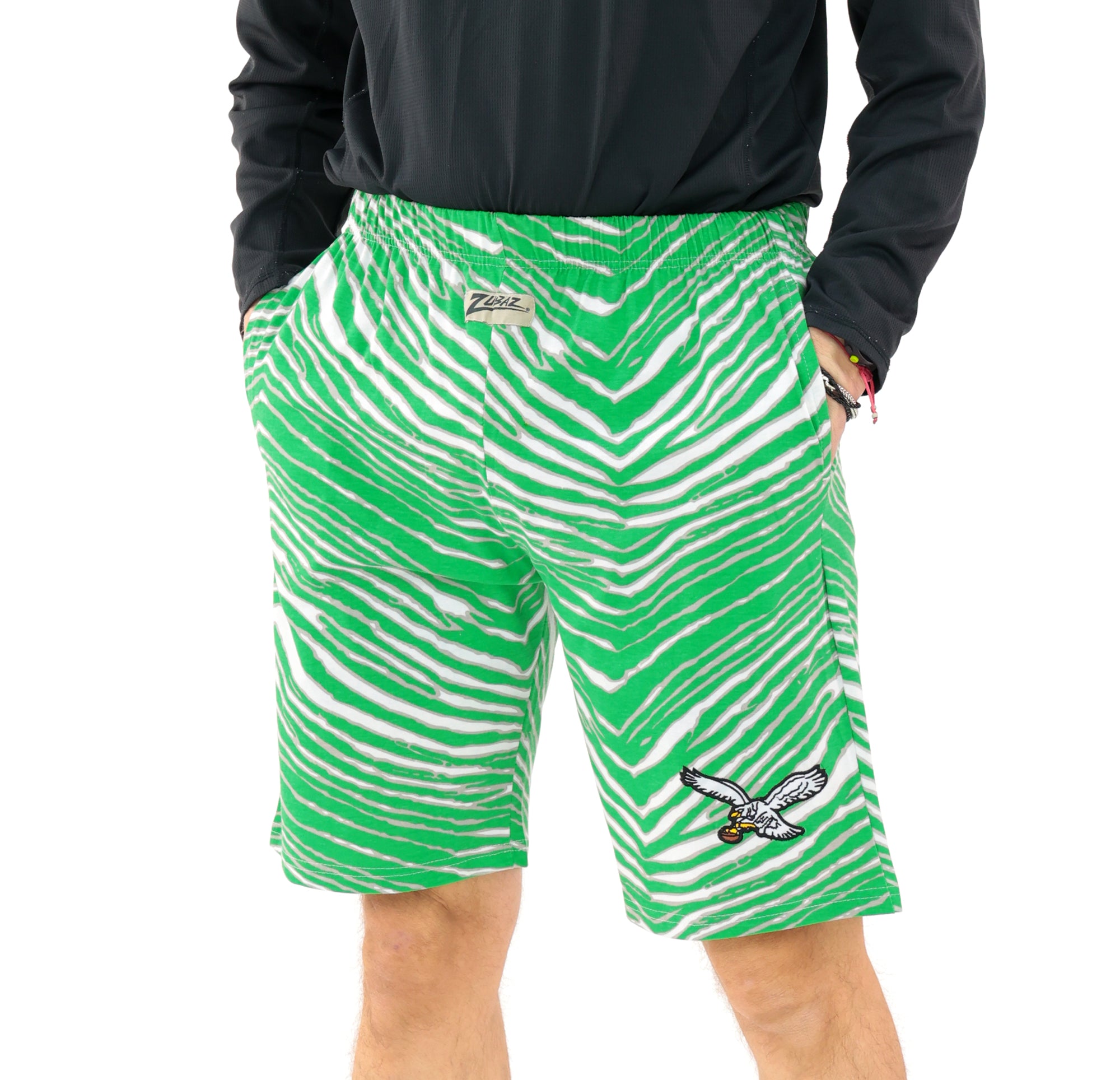 Zubaz NFL Z88 Short, Classic Colors & Marks, PHILADELPHIA EAGLES