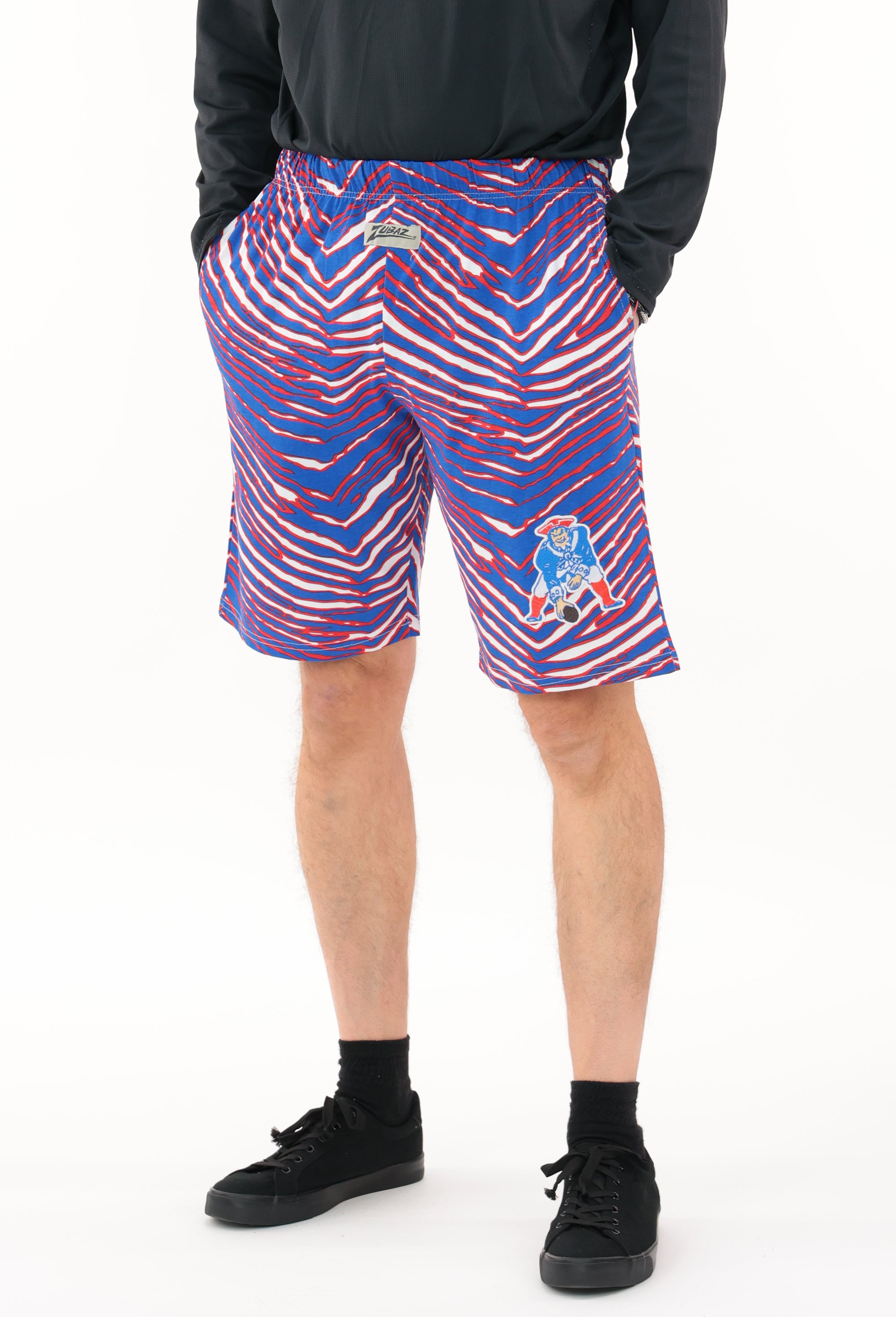 Zubaz NFL Z88 Short, Classic Colors & Marks, NEW ENGLAND PATRIOTS