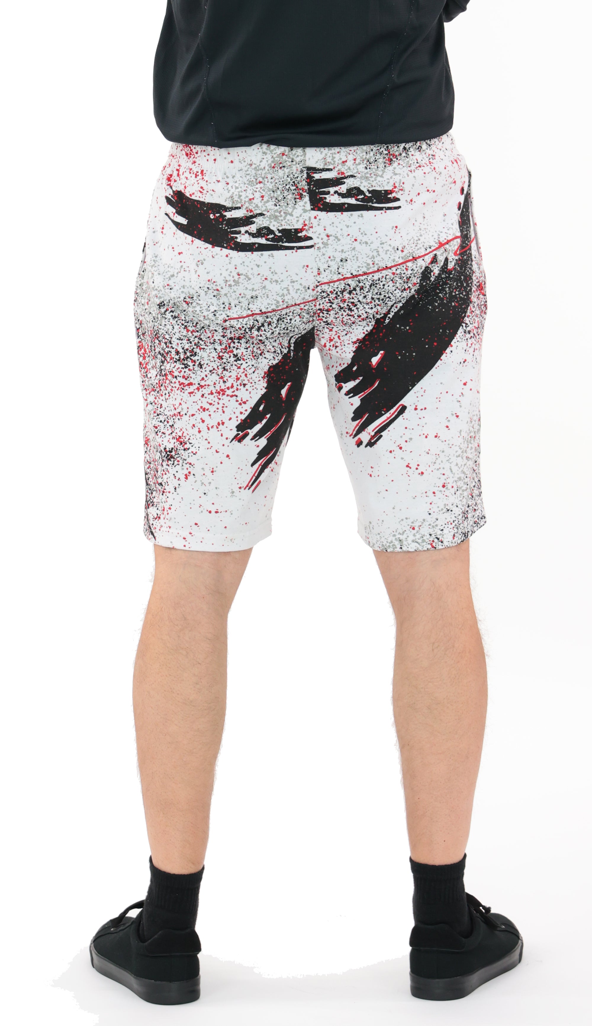 Zubaz NFL Adult Unisex Z88 Embroidered Confetti 3 Team Color Shorts, Tampa Bay Buccaneers