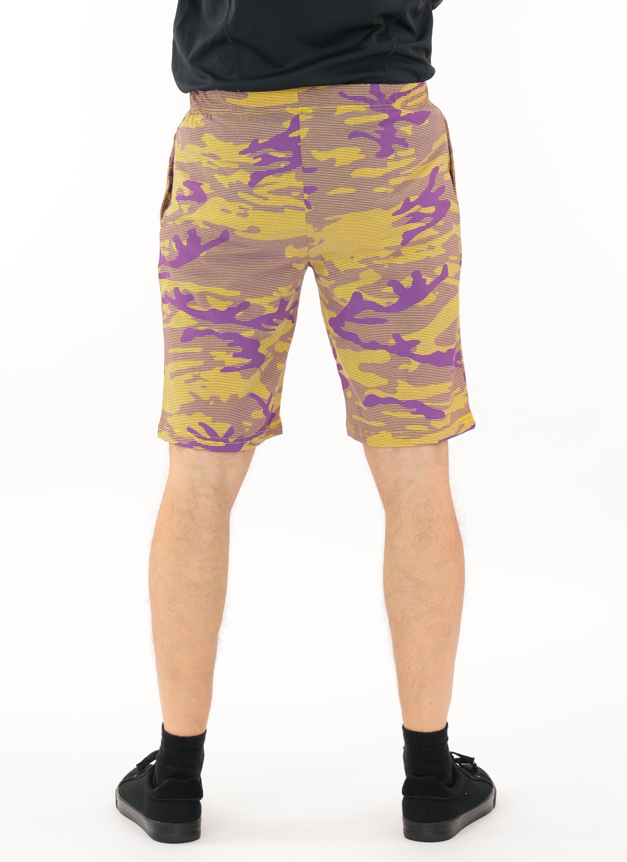 Zubaz NFL Adult Unisex Z88 Camo Lines Shorts, Minnesota Vikings