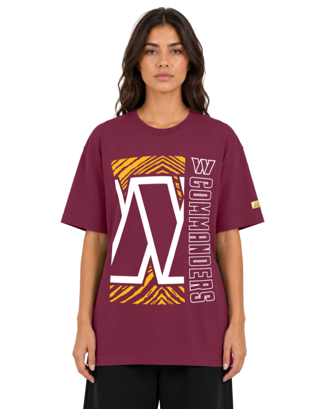 Zubaz NFL Vintage 90s MVP Graphic T-Shirt, Washington Commanders