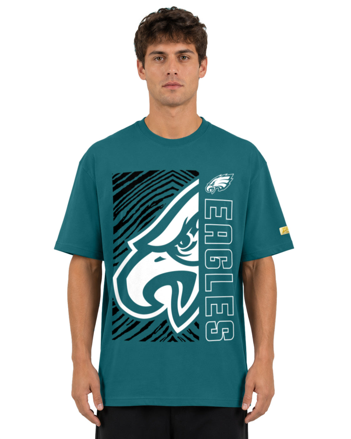 Zubaz NFL Vintage 90s MVP Graphic T-Shirt, Philadelphia Eagles